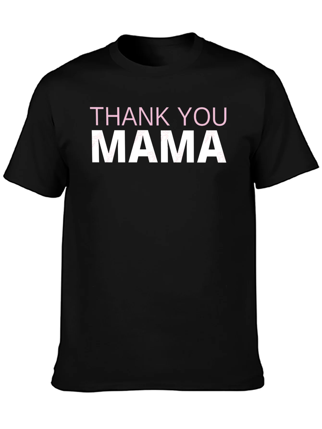 Thank You Mama Graphic T-Shirt - Black