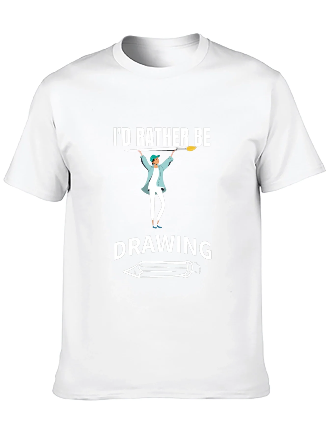 Id Rather Be Drawing T-Shirt