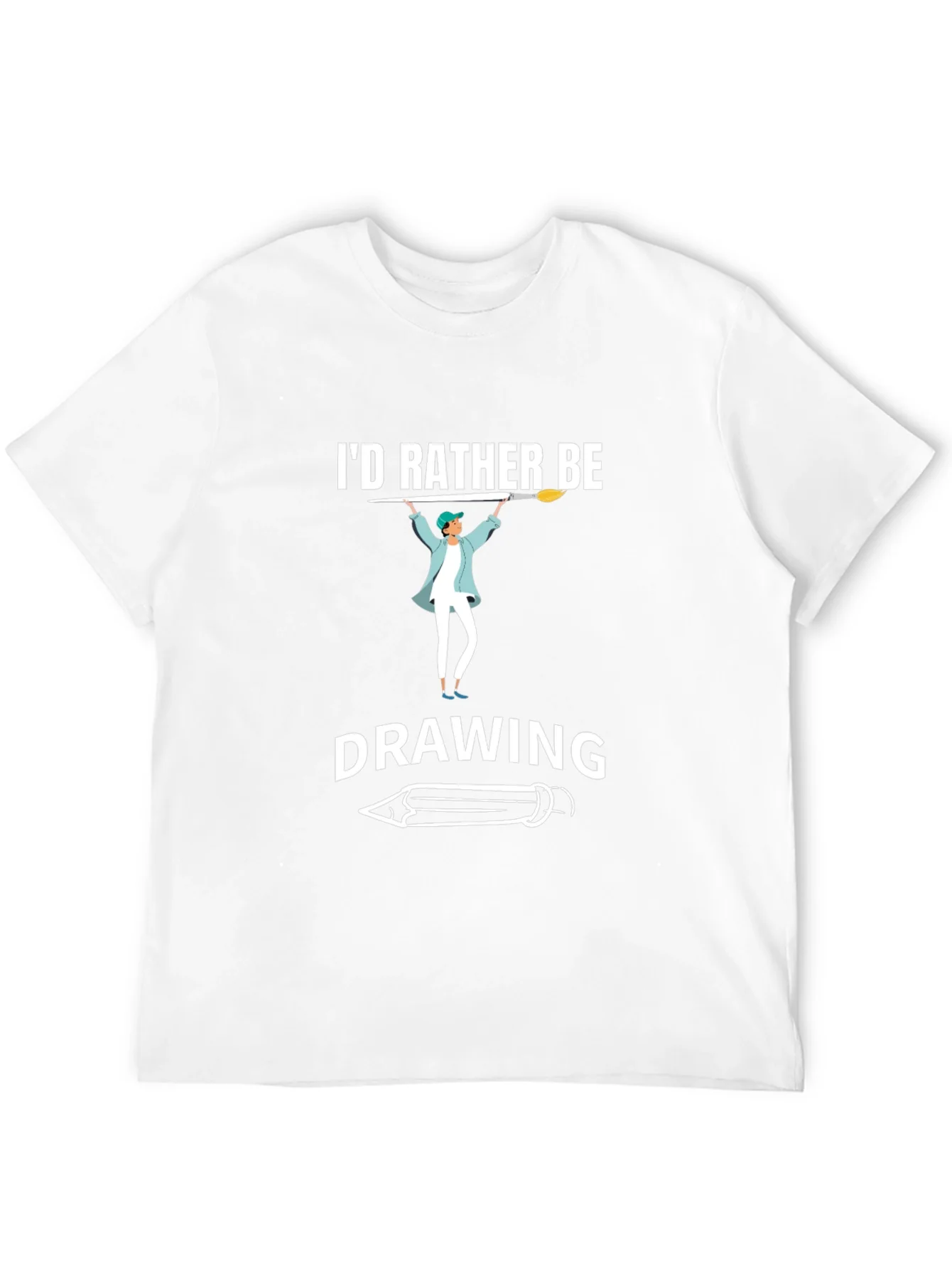 Id Rather Be Drawing T-Shirt