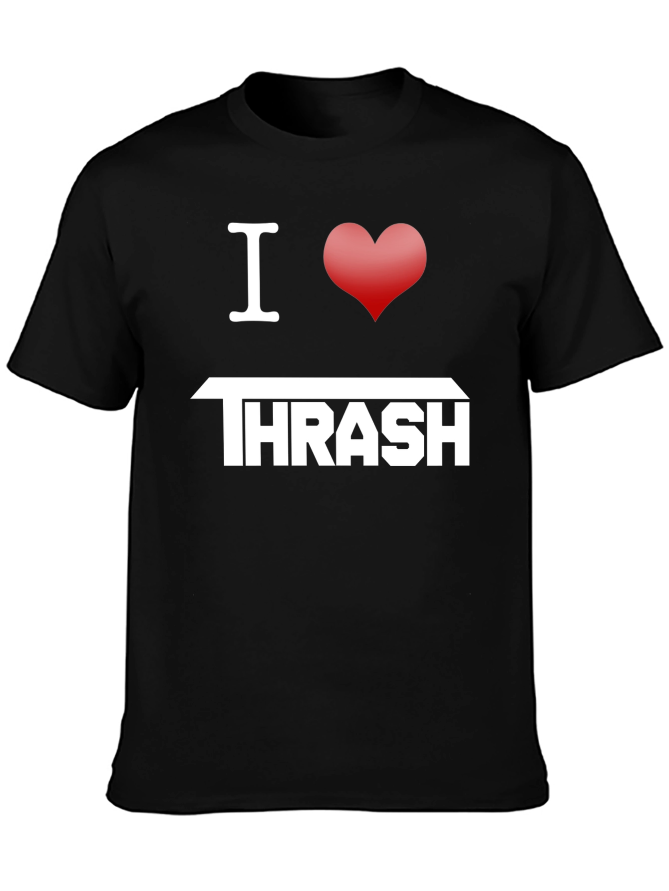 I Heart Thrash Black Graphic T-Shirt
