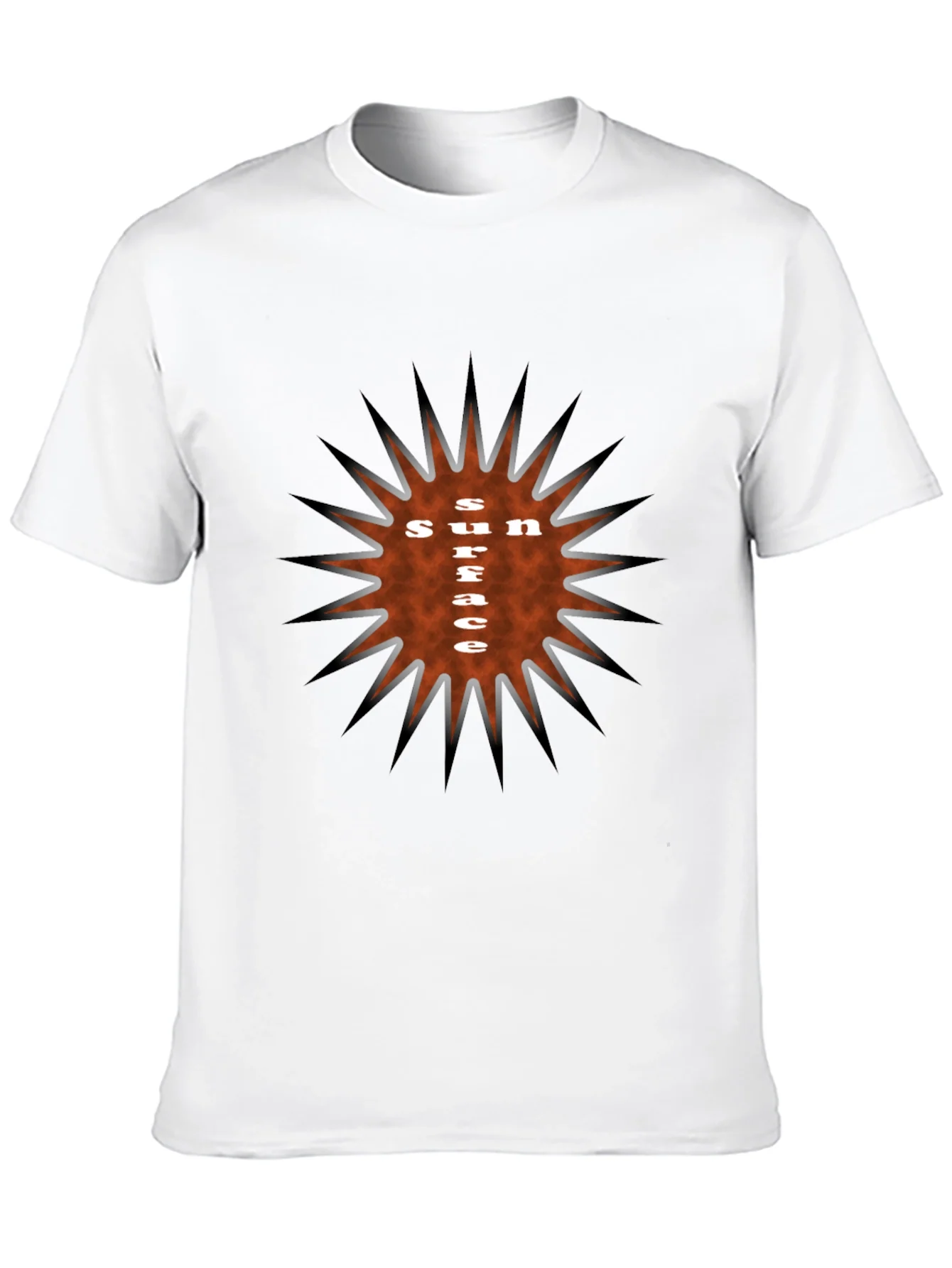 Sun Surface Graphic Tee - Stylish Black T-Shirt
