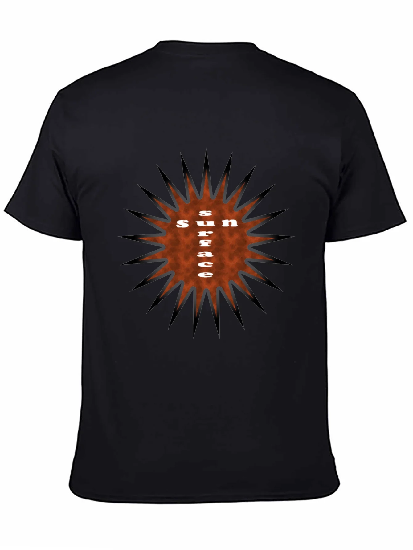 Sun Surface Graphic Tee - Stylish Black T-Shirt