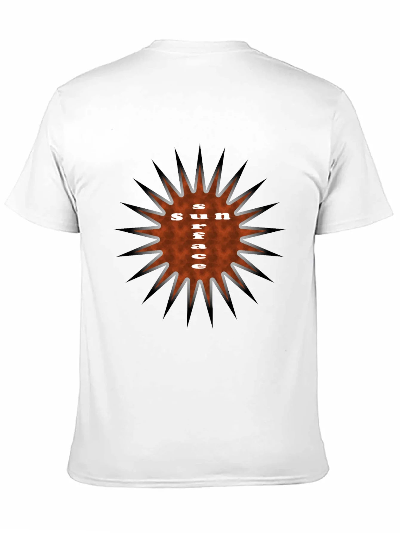 Sun Surface Graphic Tee - Stylish Black T-Shirt