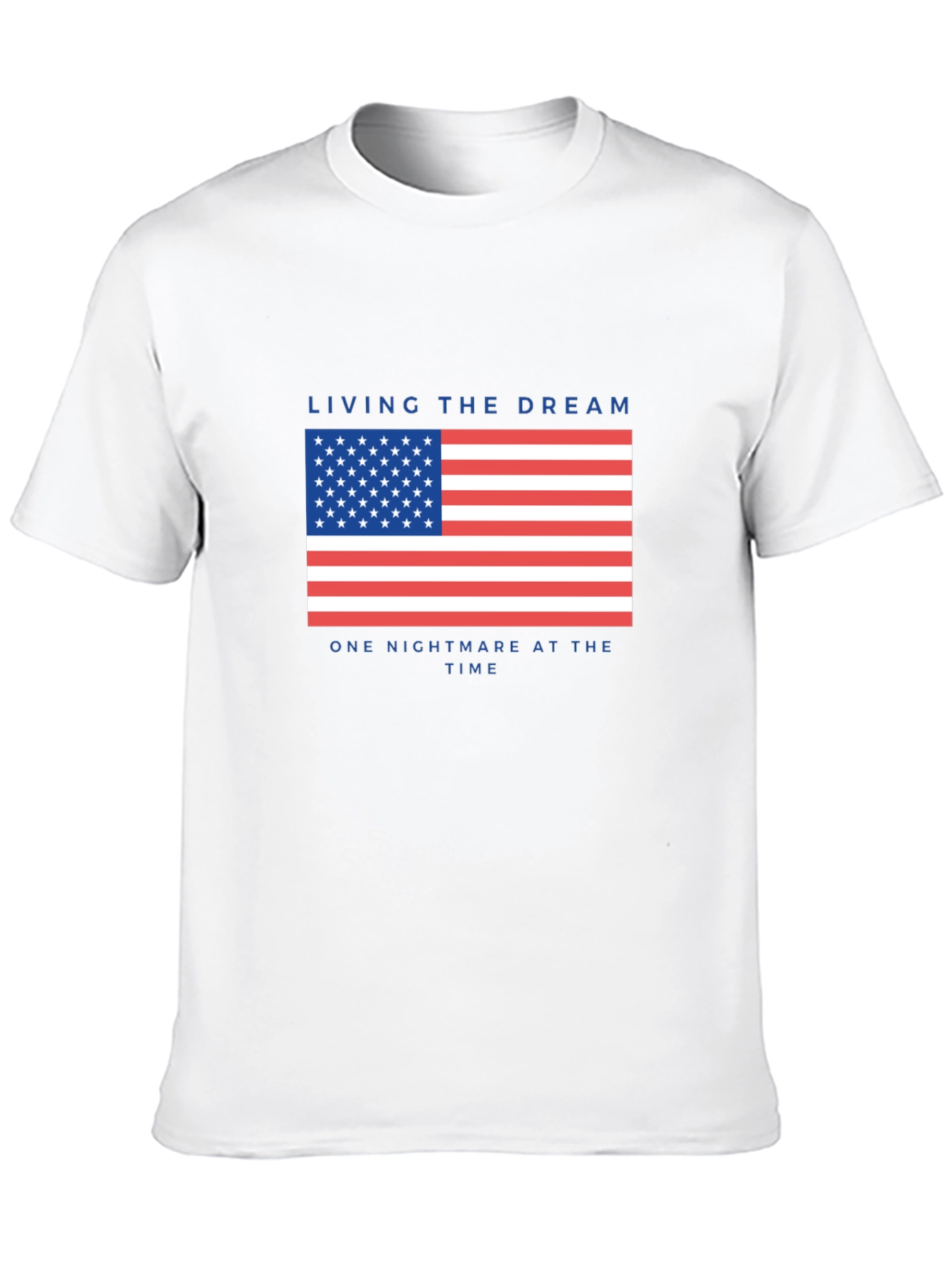 Living the Dream USA Flag Graphic T-Shirt