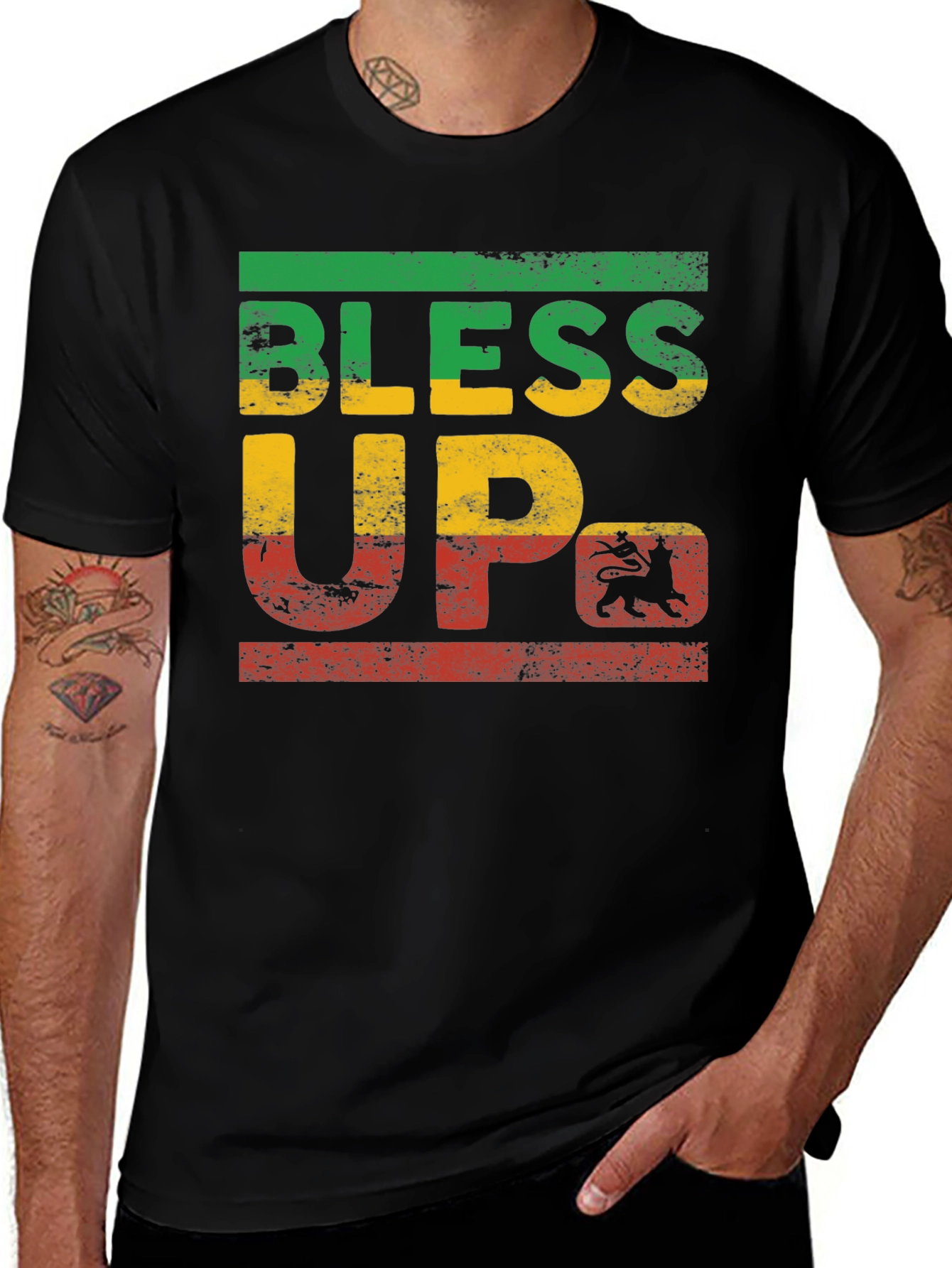 Bless Up Rasta T-Shirt - Reggae Style