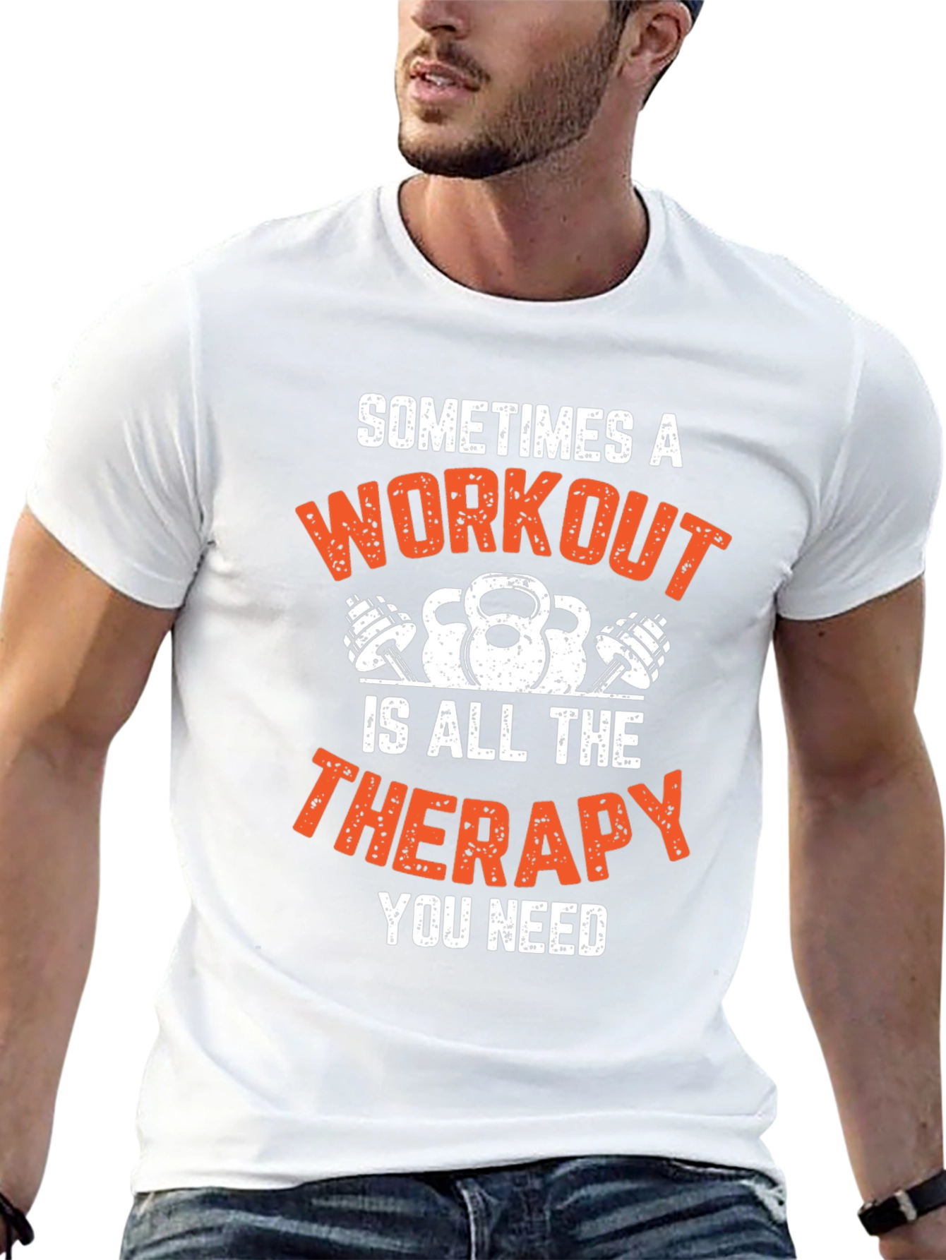 Workout Therapy T-Shirt - Gym Motivation Tee