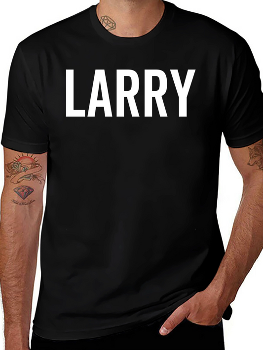 Larry Text Graphic Black T-Shirt