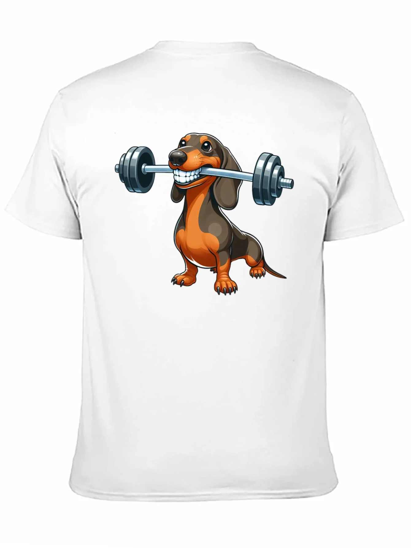 Dachshund Weightlifting T-Shirt - Funny Dog Gym Tee