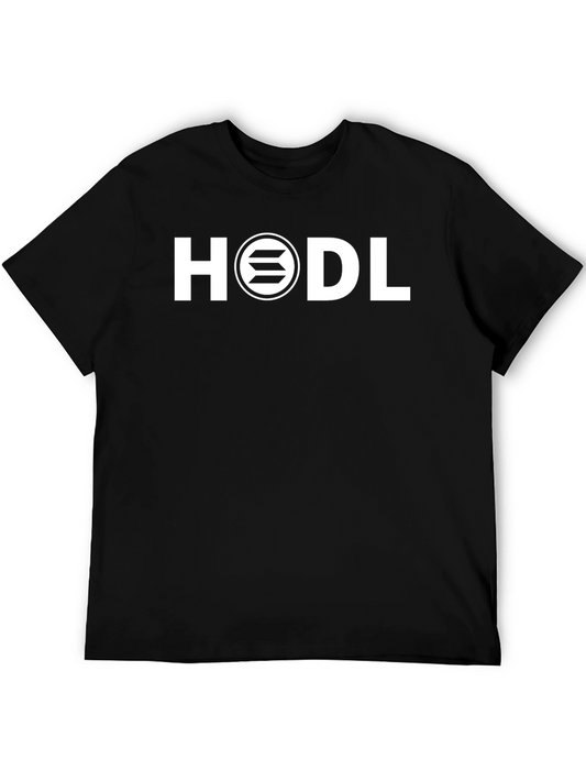HODL Solana Crypto T-Shirt - Black