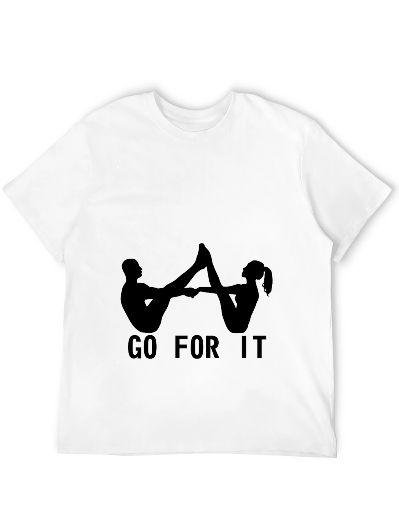 Go For It Black Graphic Tee