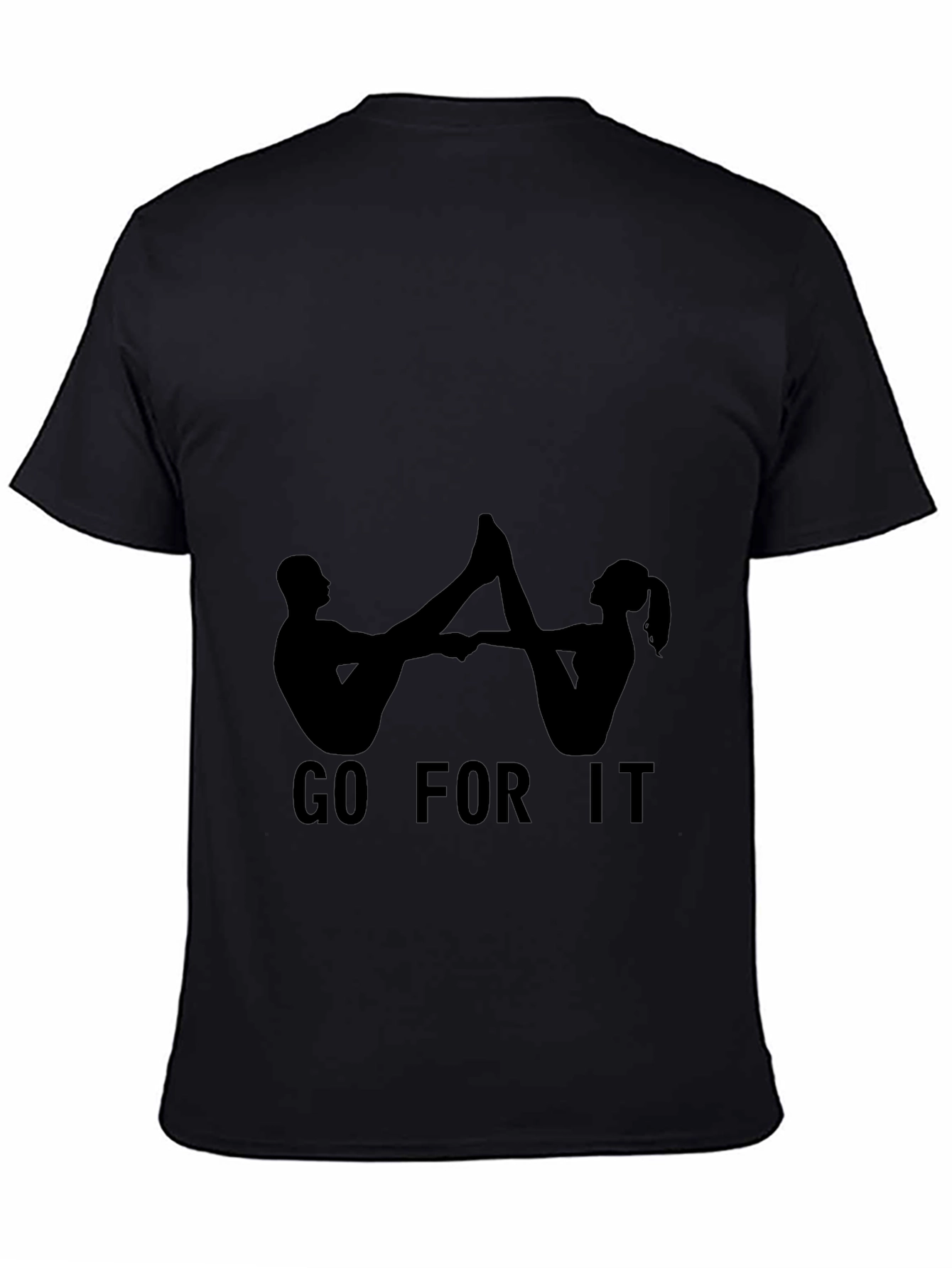 Go For It Black Graphic Tee