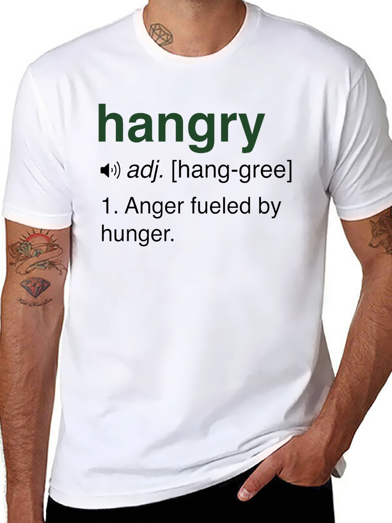 Hangry Definition T-Shirt - Funny Foodie Tee