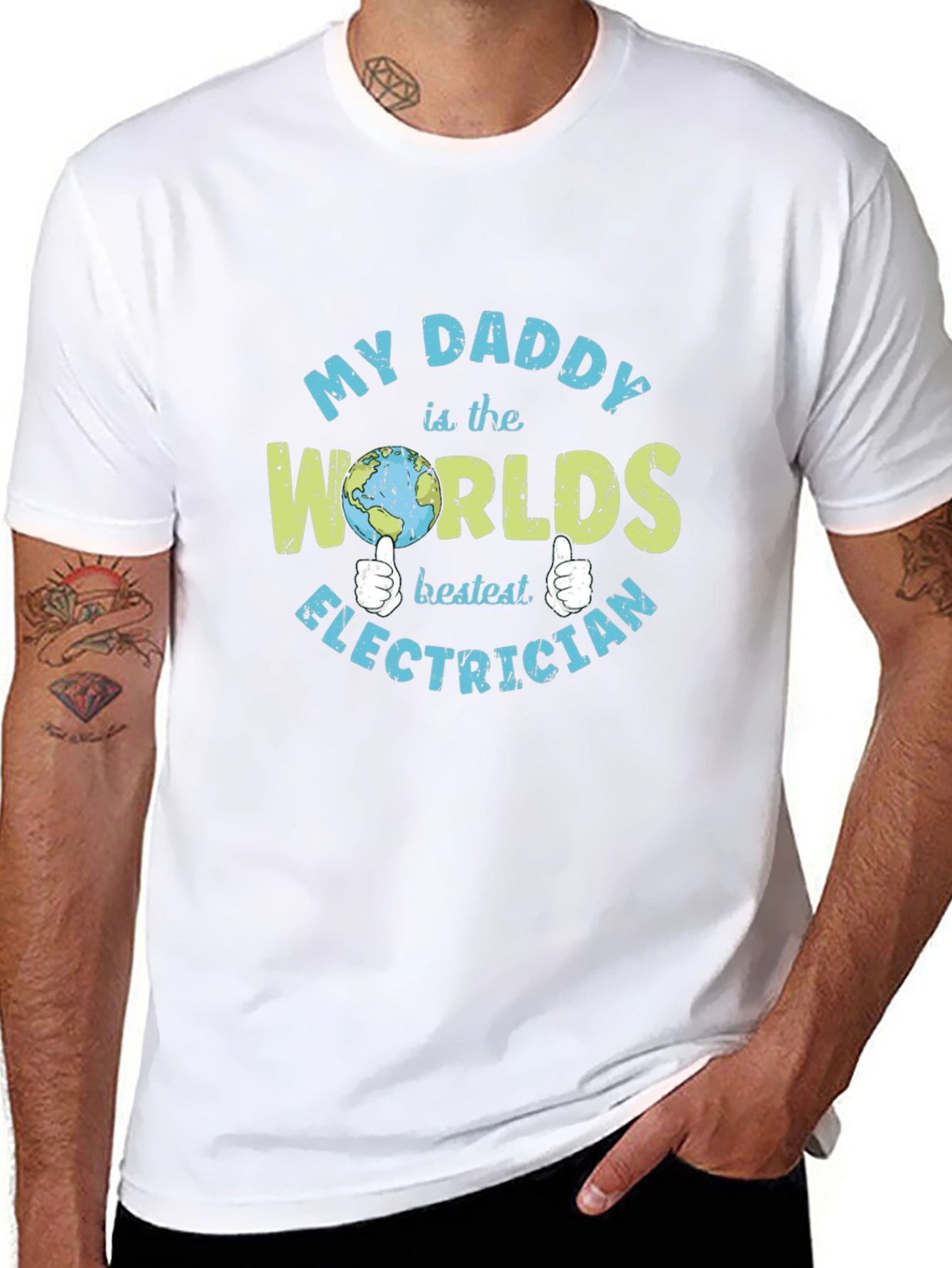 My Daddy Worlds Bestest Electrician T-Shirt