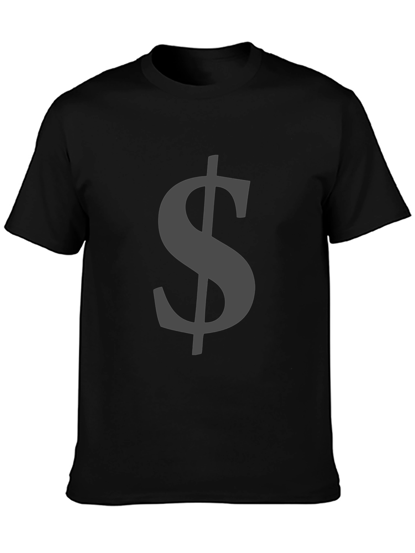 Dollar Sign Graphic Tee - Stylish Black T-Shirt