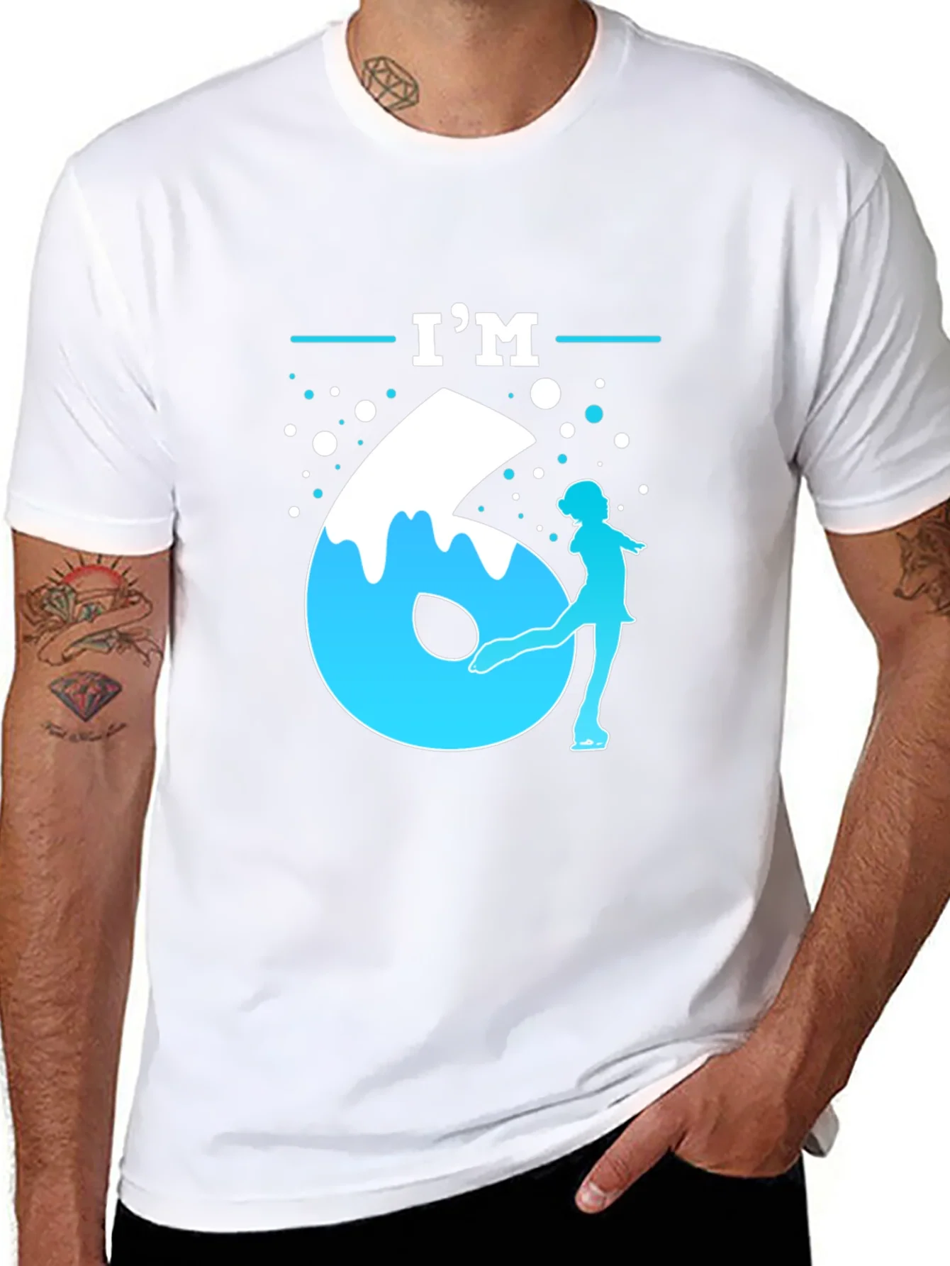 Im Six Ice Skater Birthday T-Shirt