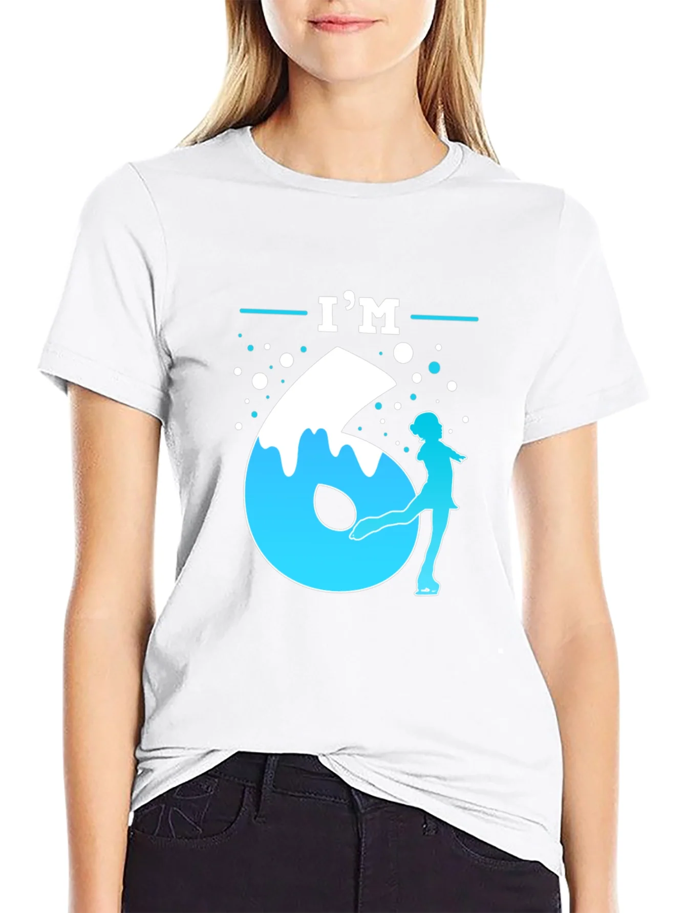 Im Six Ice Skater Birthday T-Shirt
