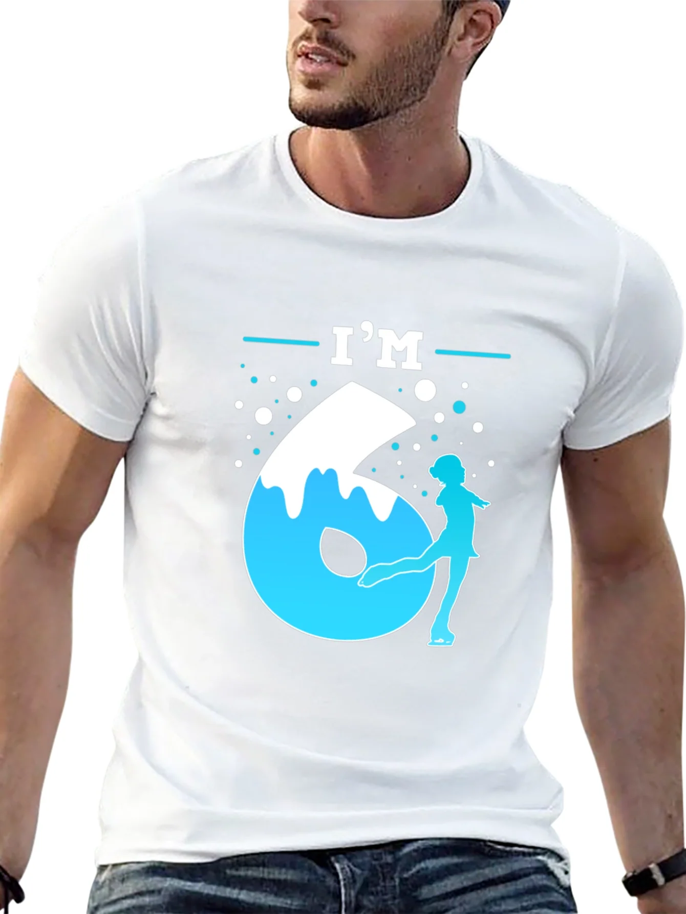 Im Six Ice Skater Birthday T-Shirt