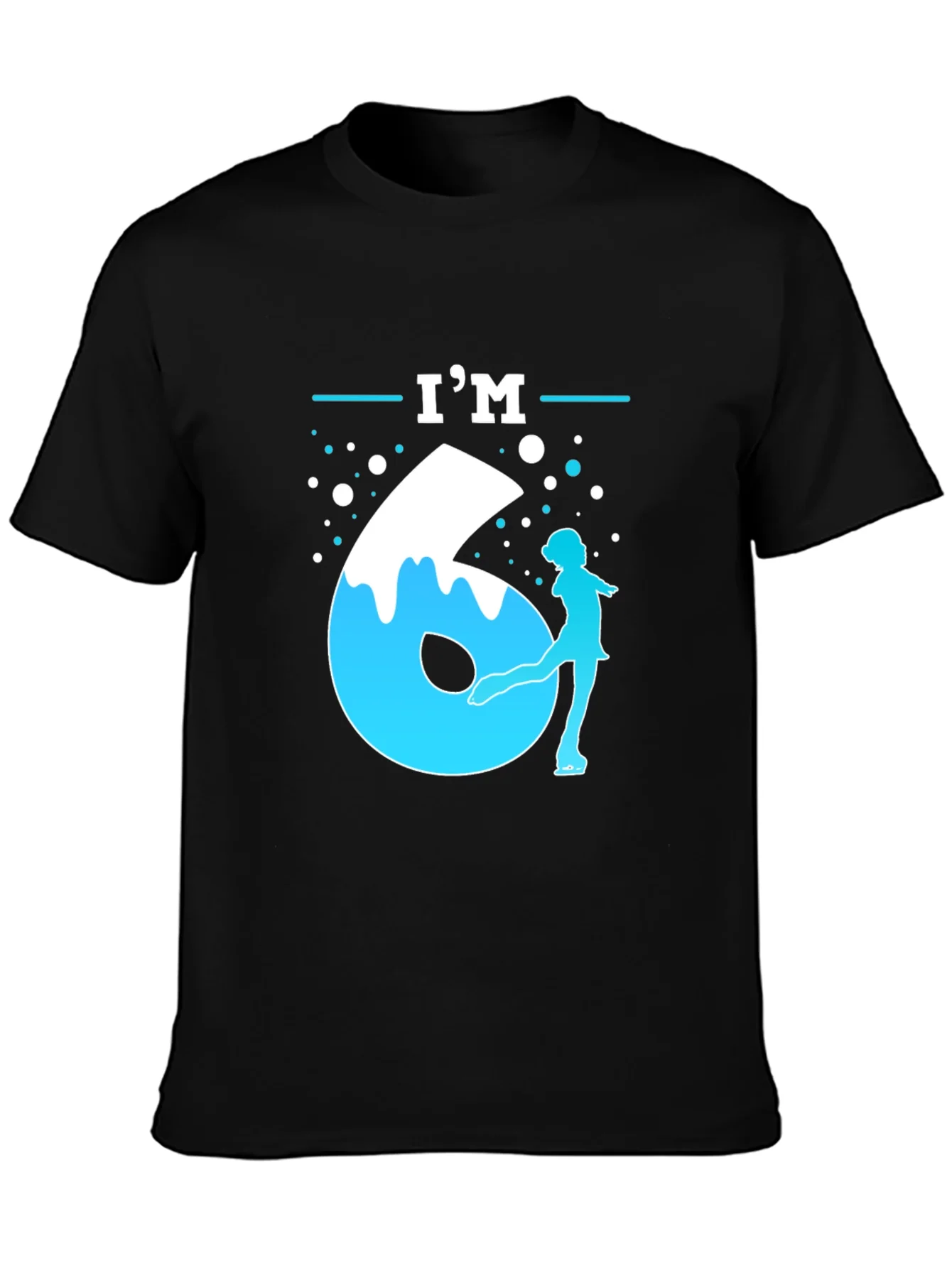 Im Six Ice Skater Birthday T-Shirt
