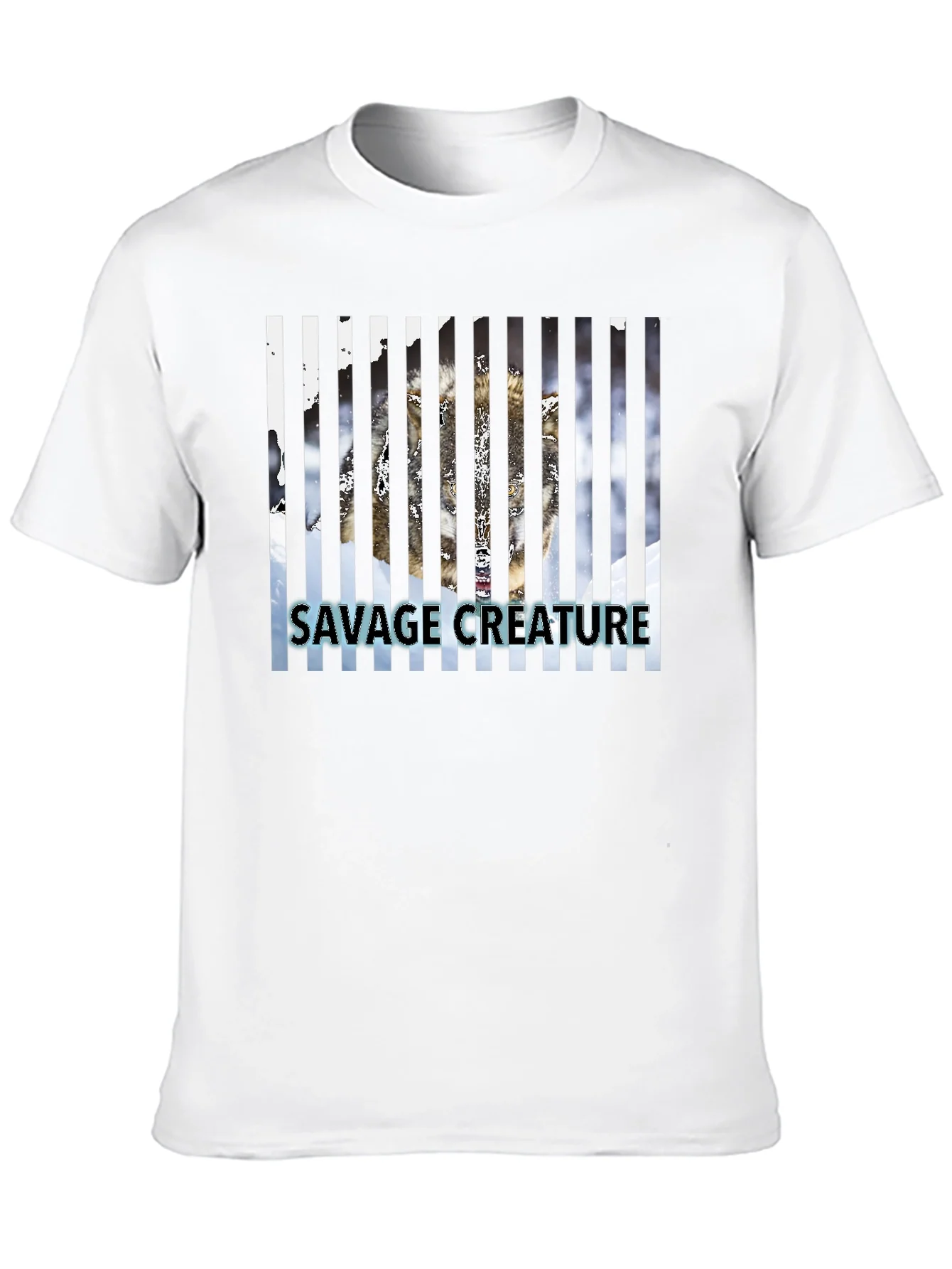 Savage Creature Graphic Tee - Black