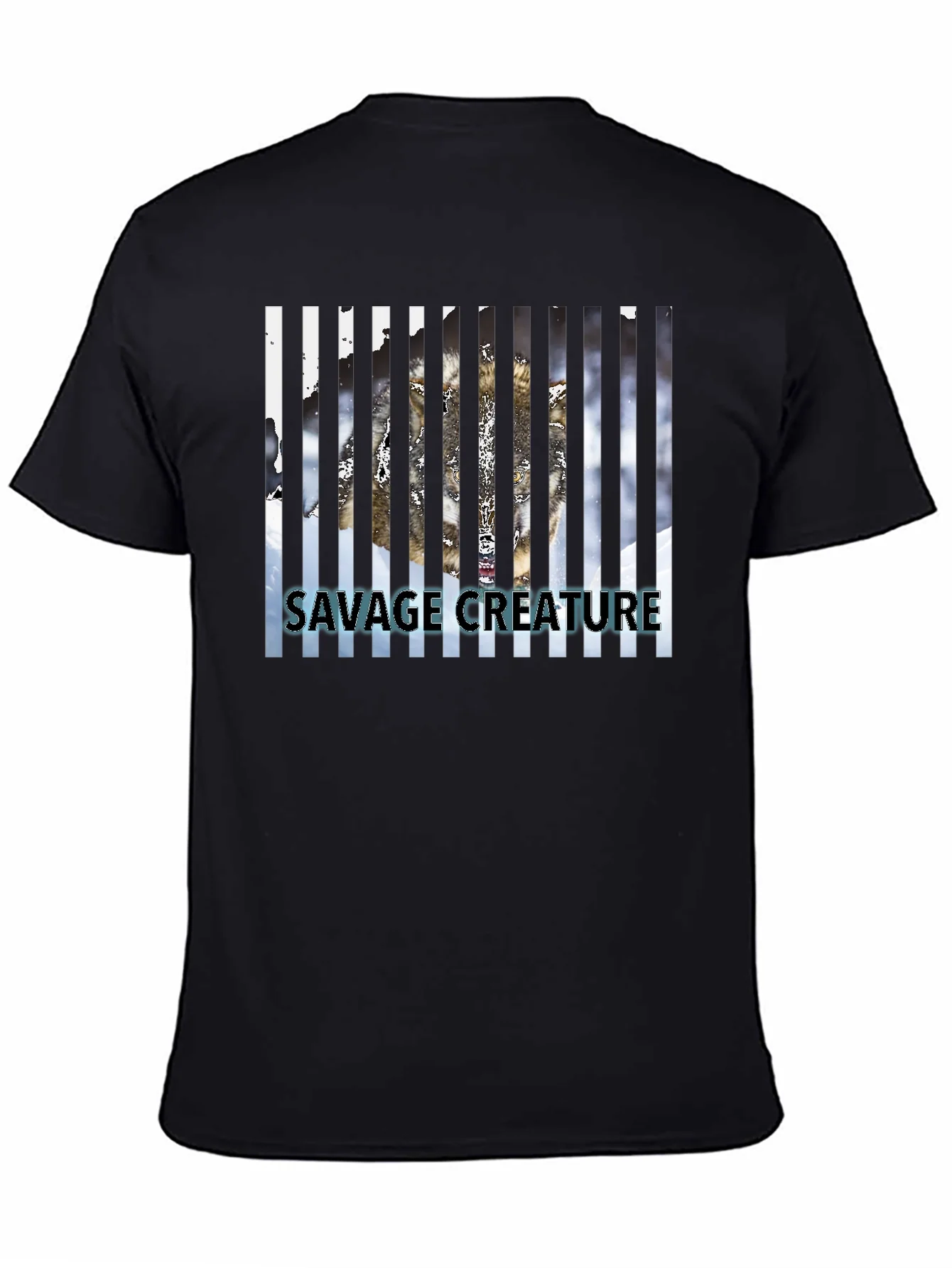 Savage Creature Graphic Tee - Black