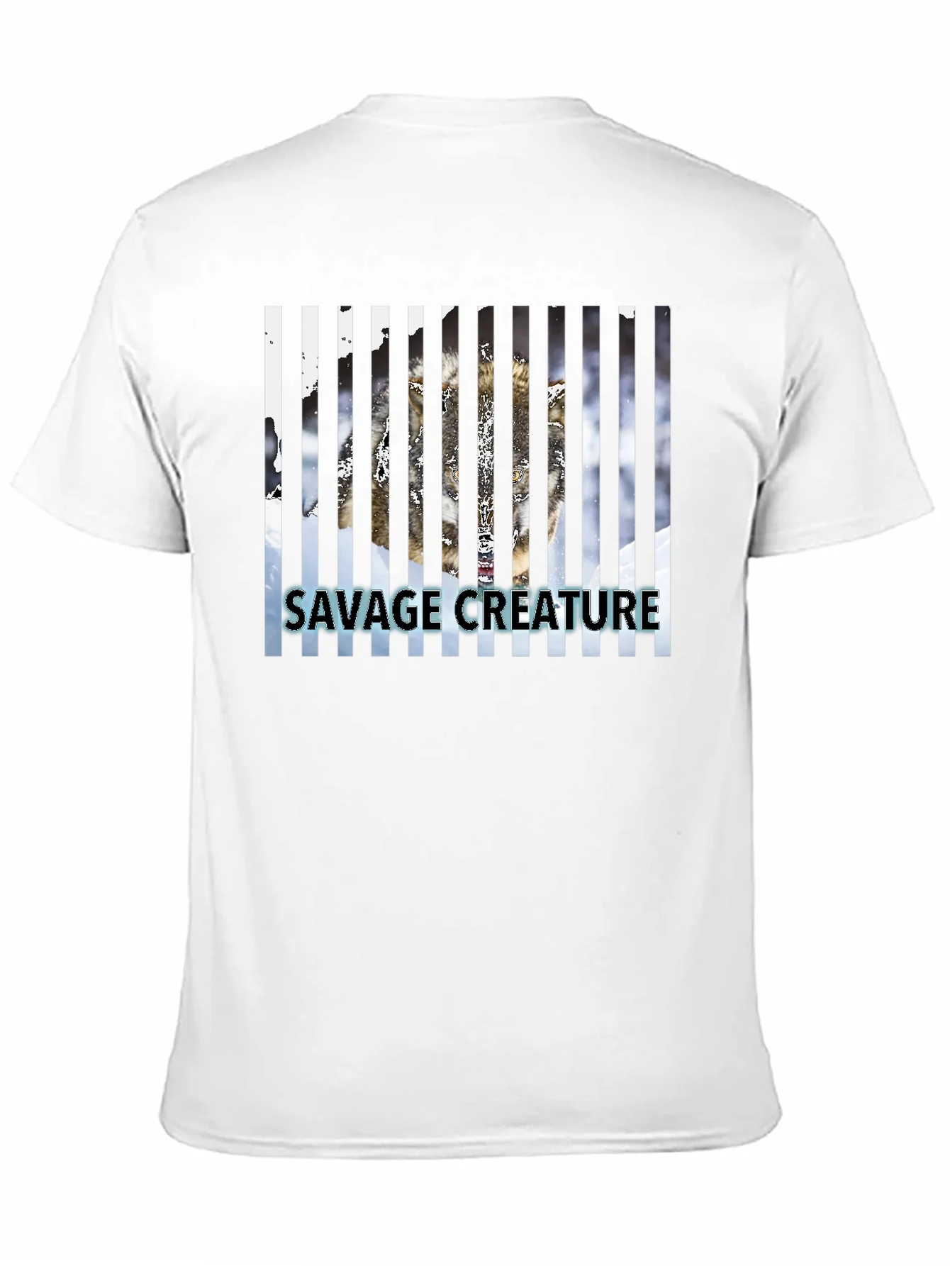 Savage Creature Graphic Tee - Black