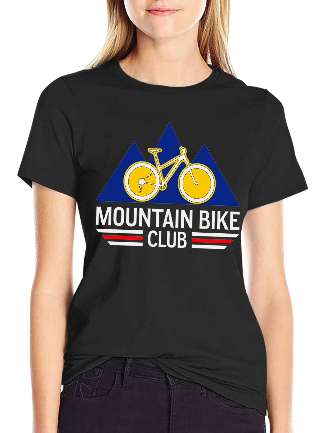 Mountain Bike Club Black Graphic Tee