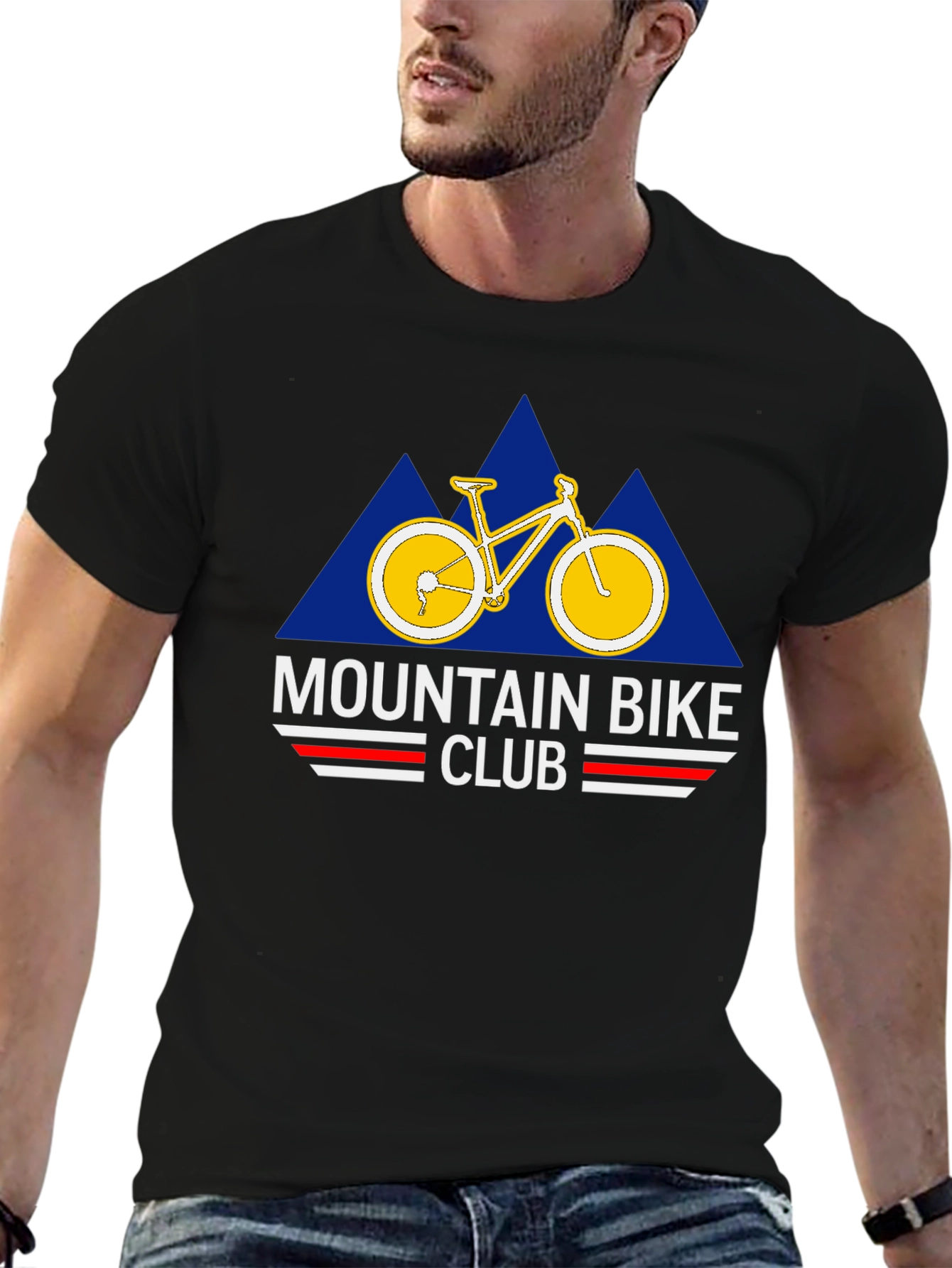 Mountain Bike Club Black Graphic Tee