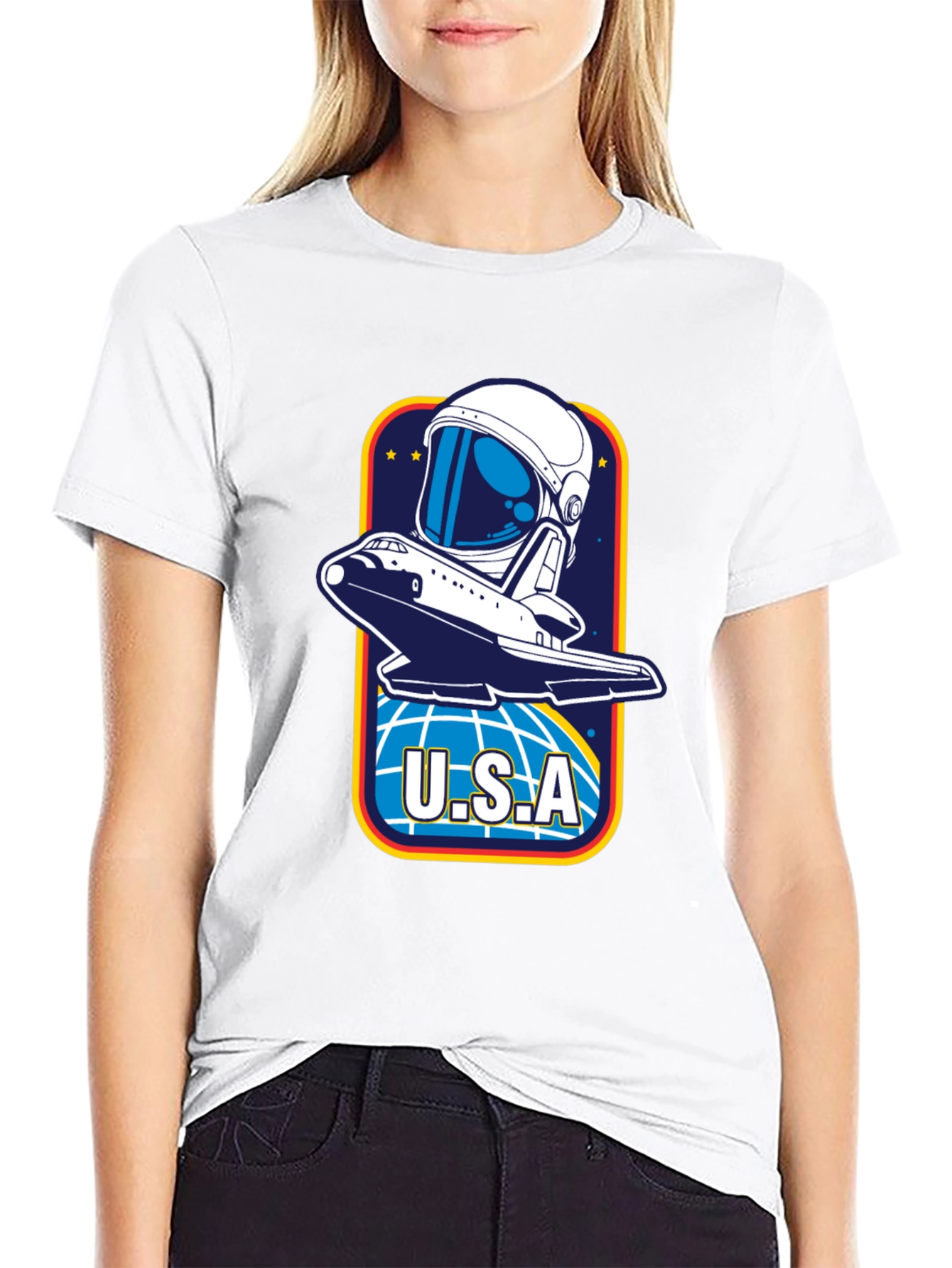 USA Space Shuttle Graphic T-Shirt