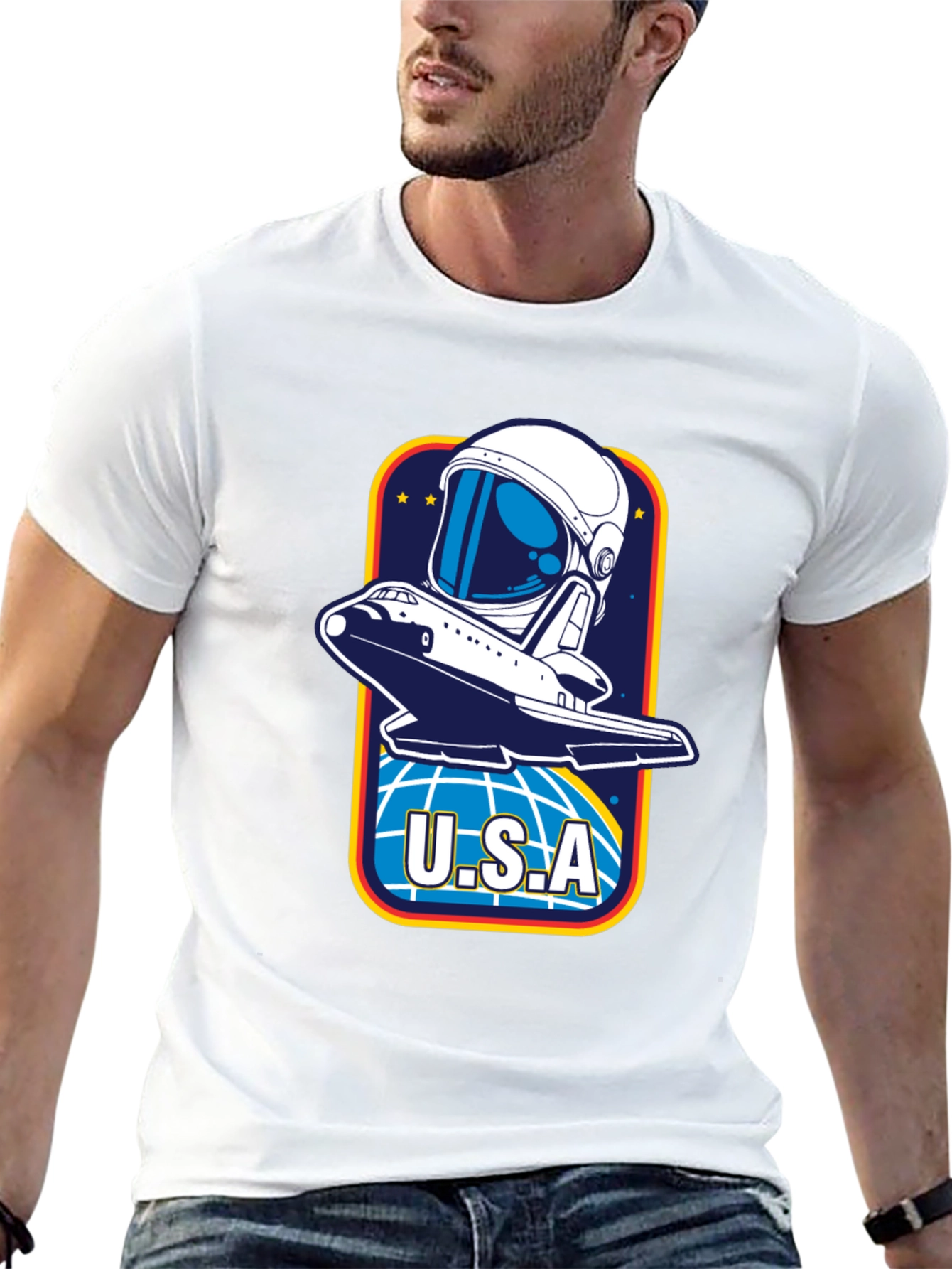 USA Space Shuttle Graphic T-Shirt