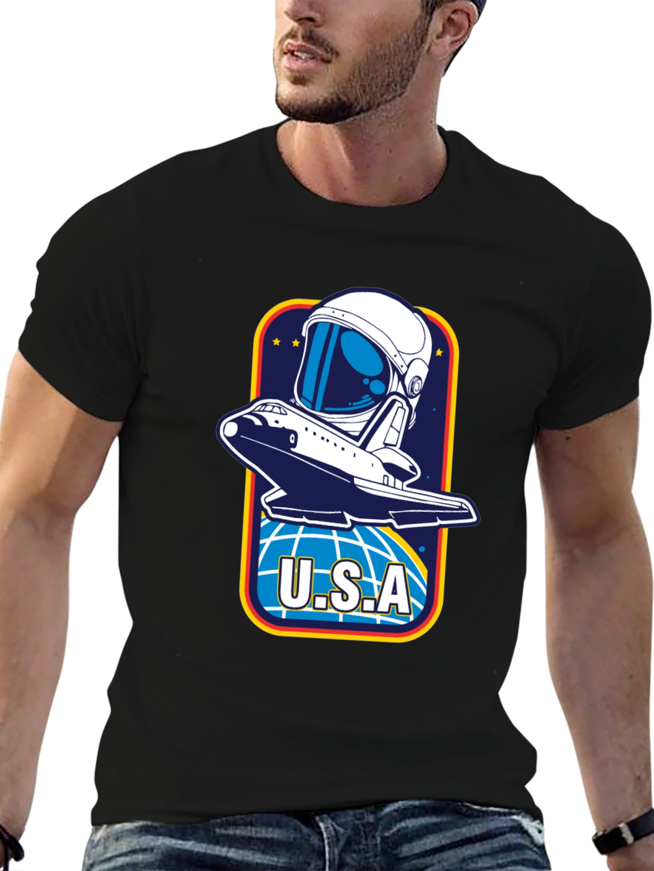 USA Space Shuttle Graphic T-Shirt