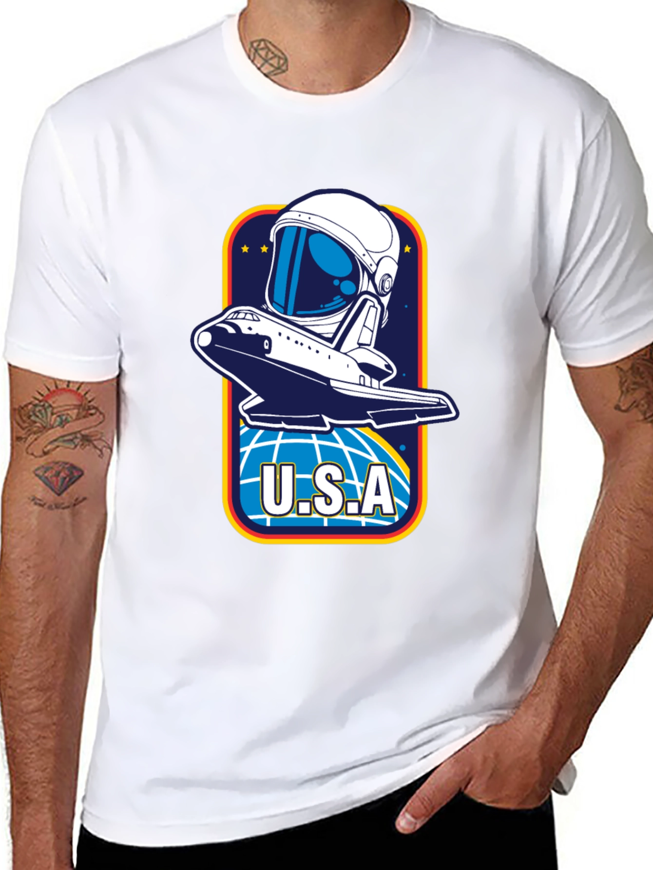 USA Space Shuttle Graphic T-Shirt