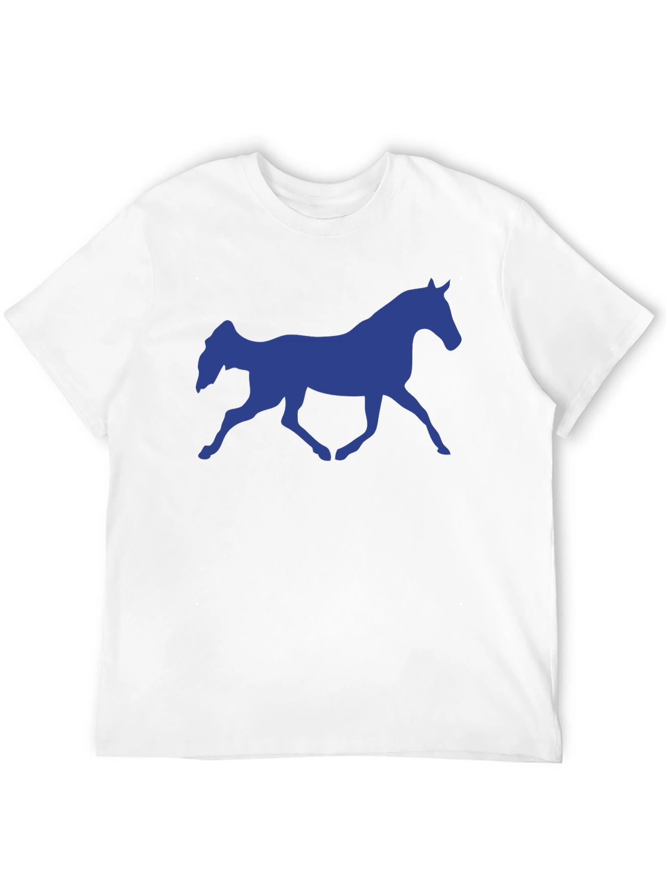 Horse Silhouette Graphic Tee - Black