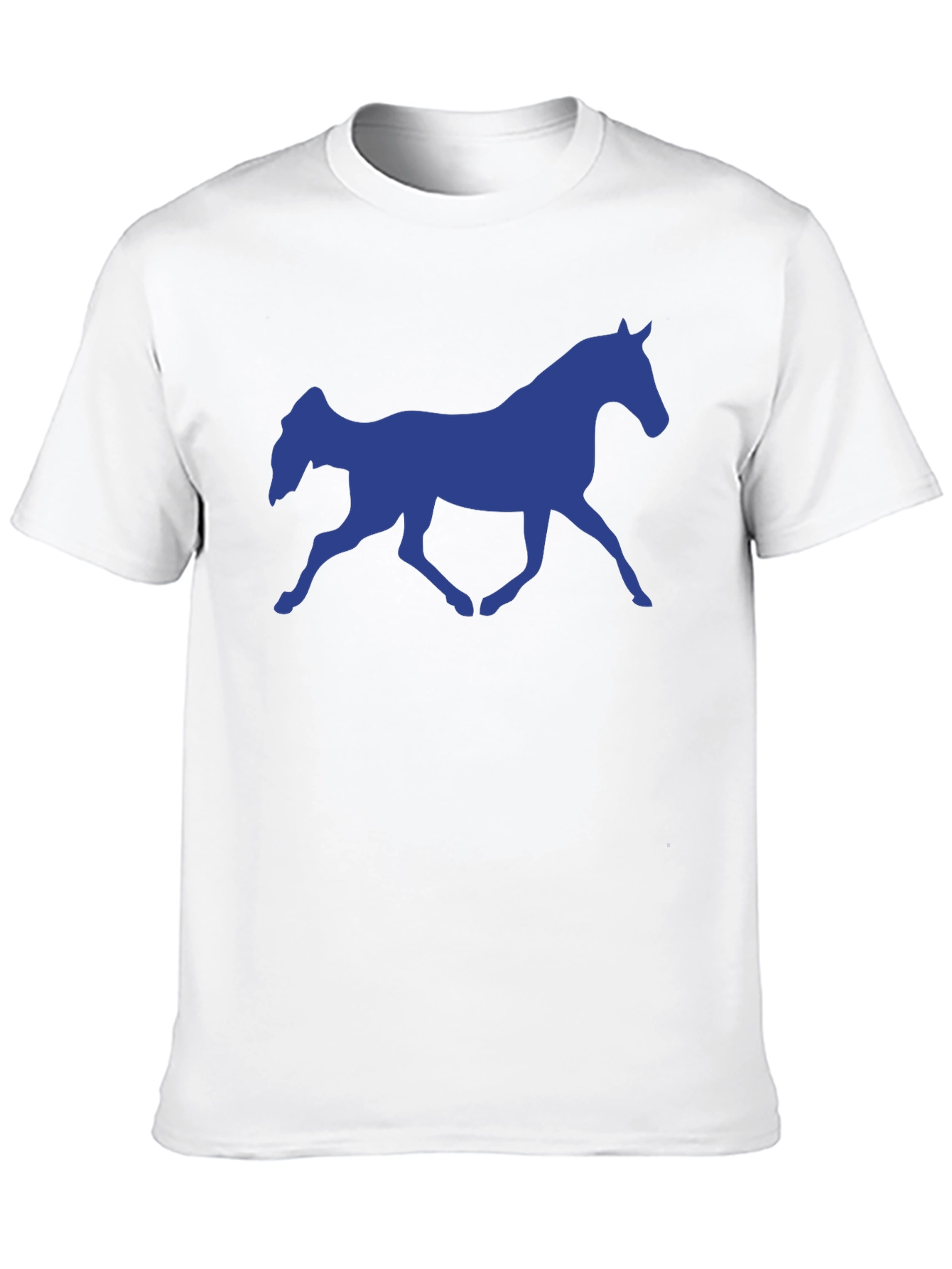 Horse Silhouette Graphic Tee - Black