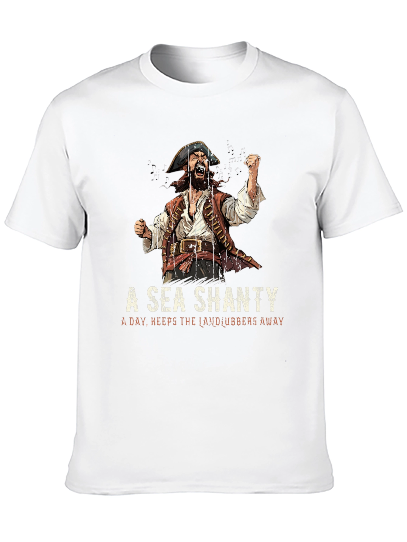 Sea Shanty Graphic T-Shirt - Pirate Design