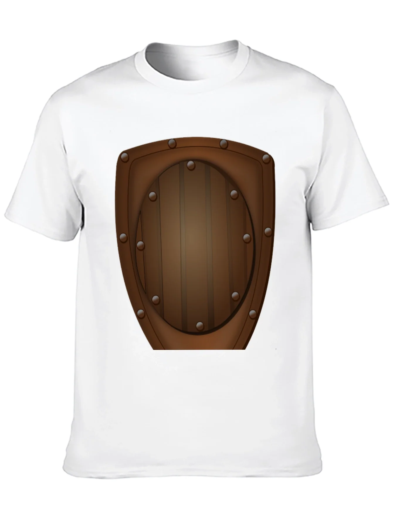 Novelty Wooden Shield Graphic Tee - Black