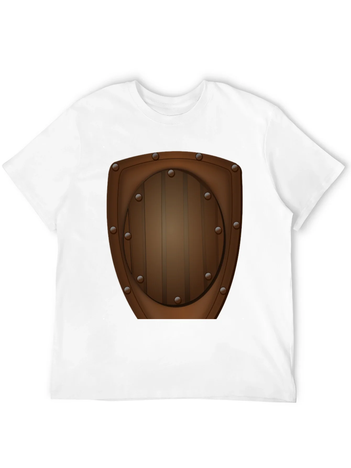 Novelty Wooden Shield Graphic Tee - Black
