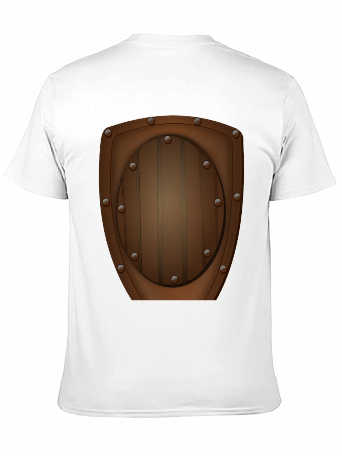 Novelty Wooden Shield Graphic Tee - Black