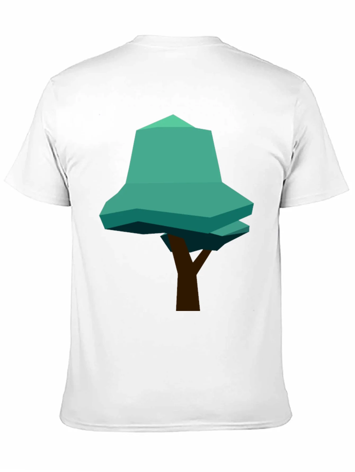 Geometric Tree Graphic Tee - Modern Casual Style