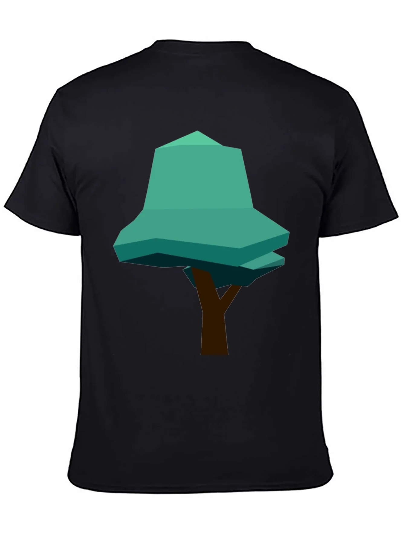 Geometric Tree Graphic Tee - Modern Casual Style