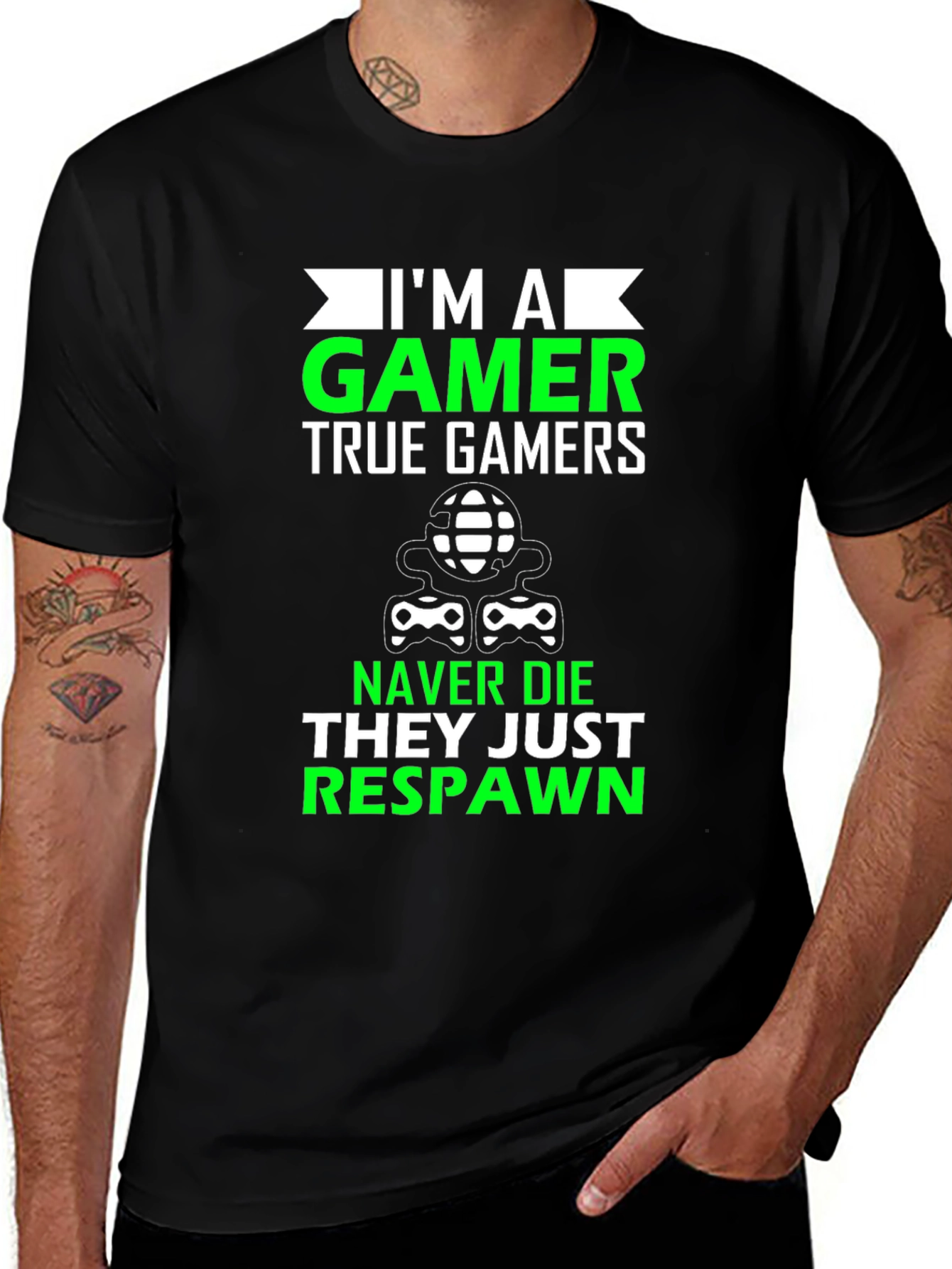 Im A Gamer T-Shirt - Never Die Just Respawn!