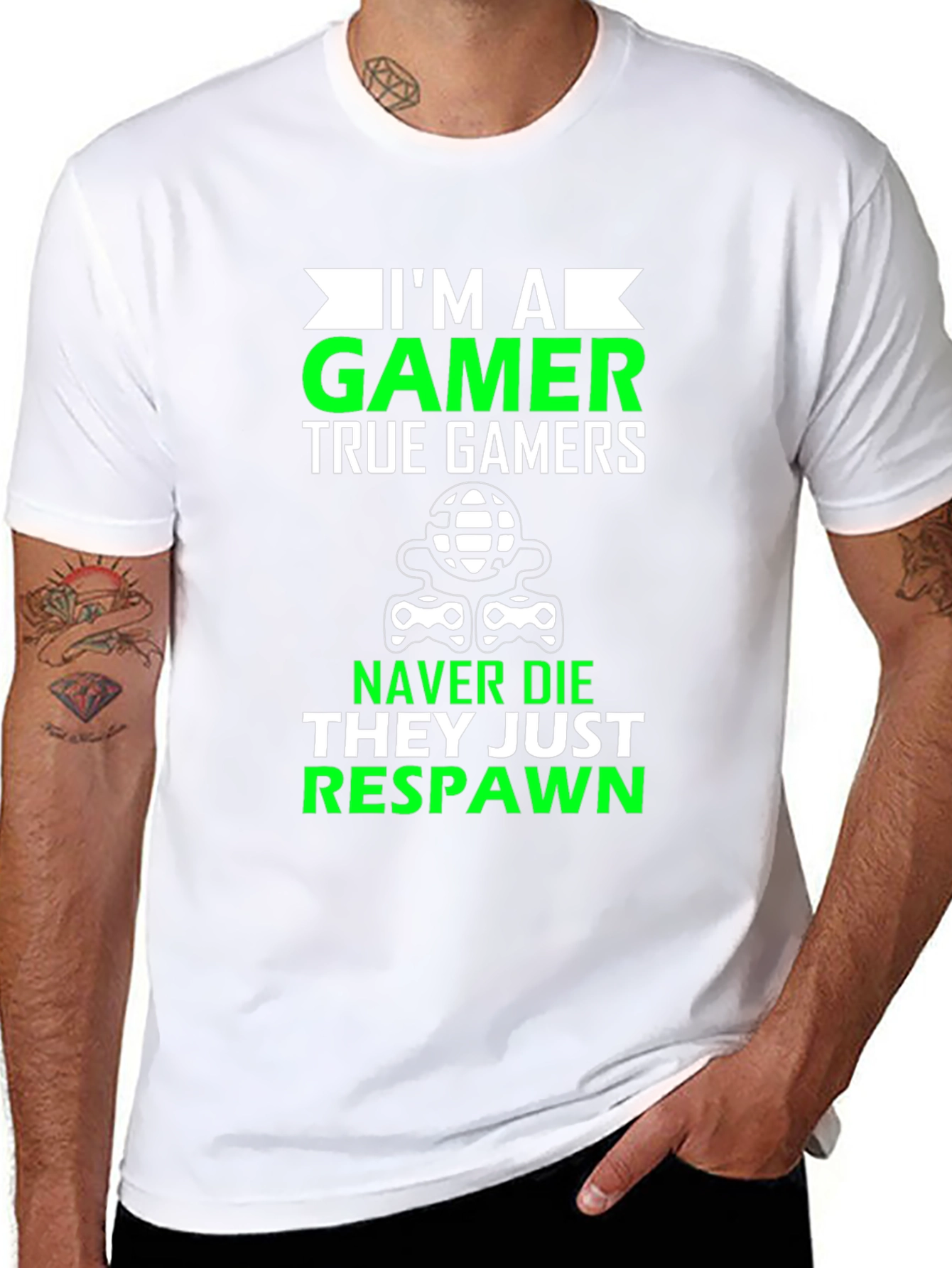 Im A Gamer T-Shirt - Never Die Just Respawn!