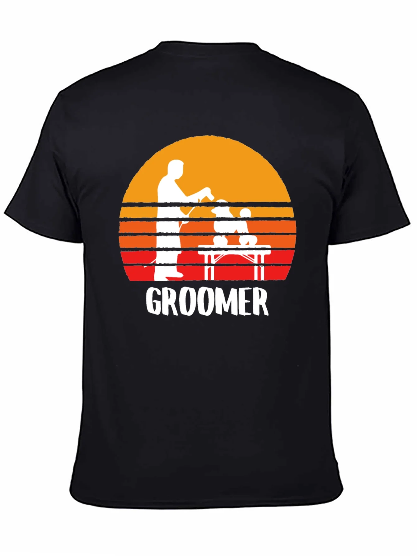 Retro Groomer T-Shirt: Pet Grooming Tee