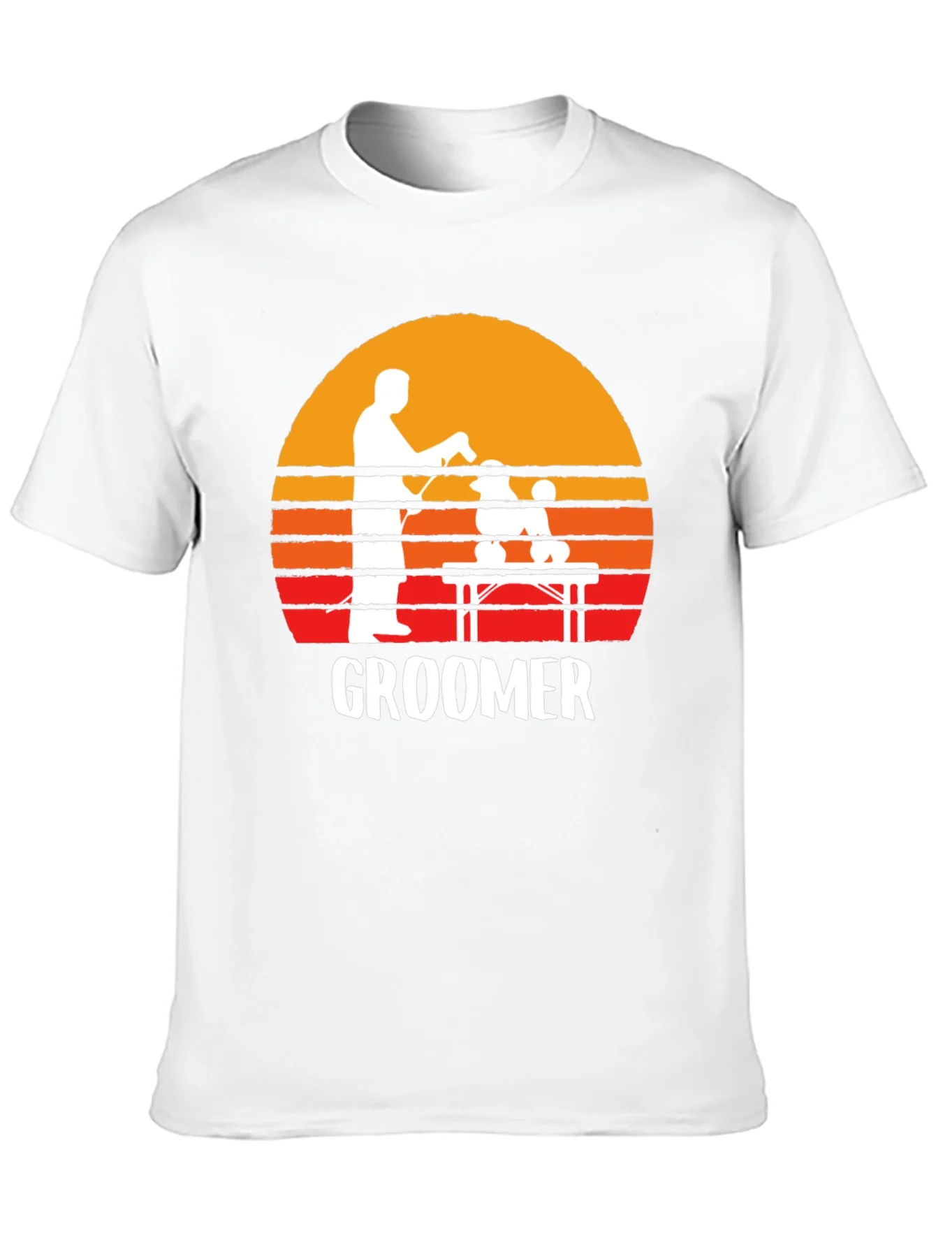 Retro Groomer T-Shirt: Pet Grooming Tee
