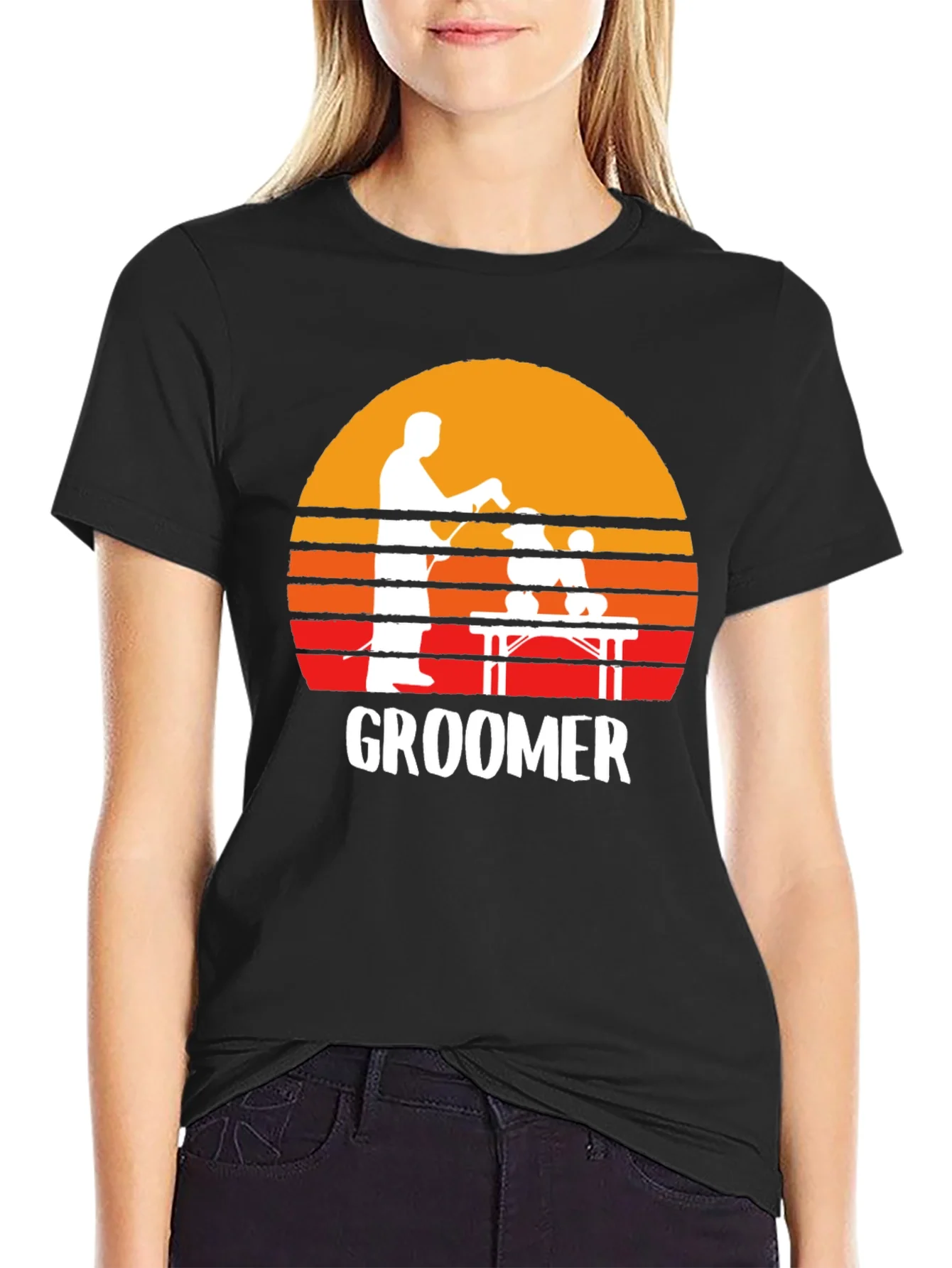Retro Groomer T-Shirt: Pet Grooming Tee
