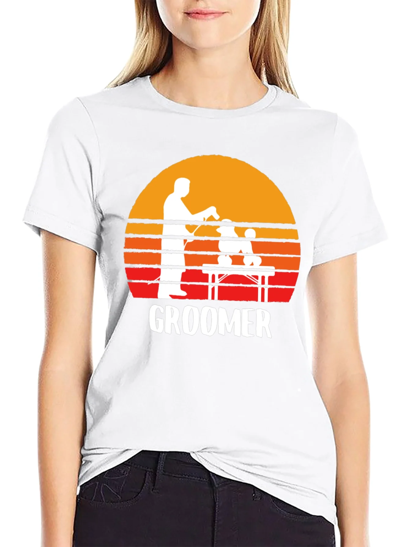 Retro Groomer T-Shirt: Pet Grooming Tee
