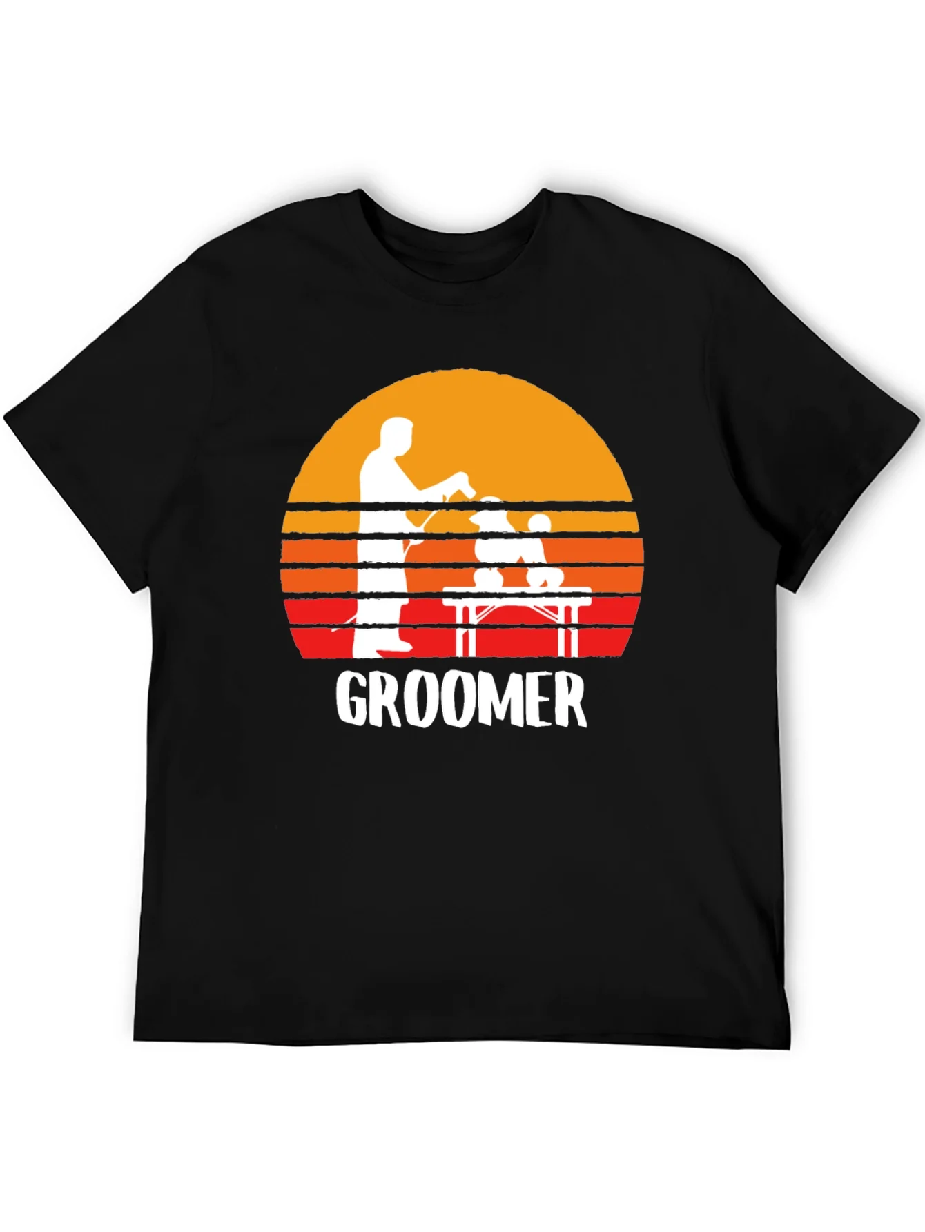 Retro Groomer T-Shirt: Pet Grooming Tee