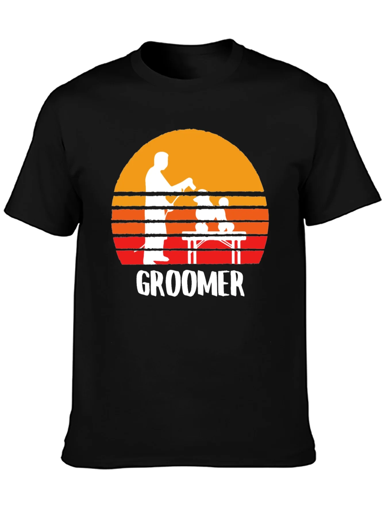 Retro Groomer T-Shirt: Pet Grooming Tee