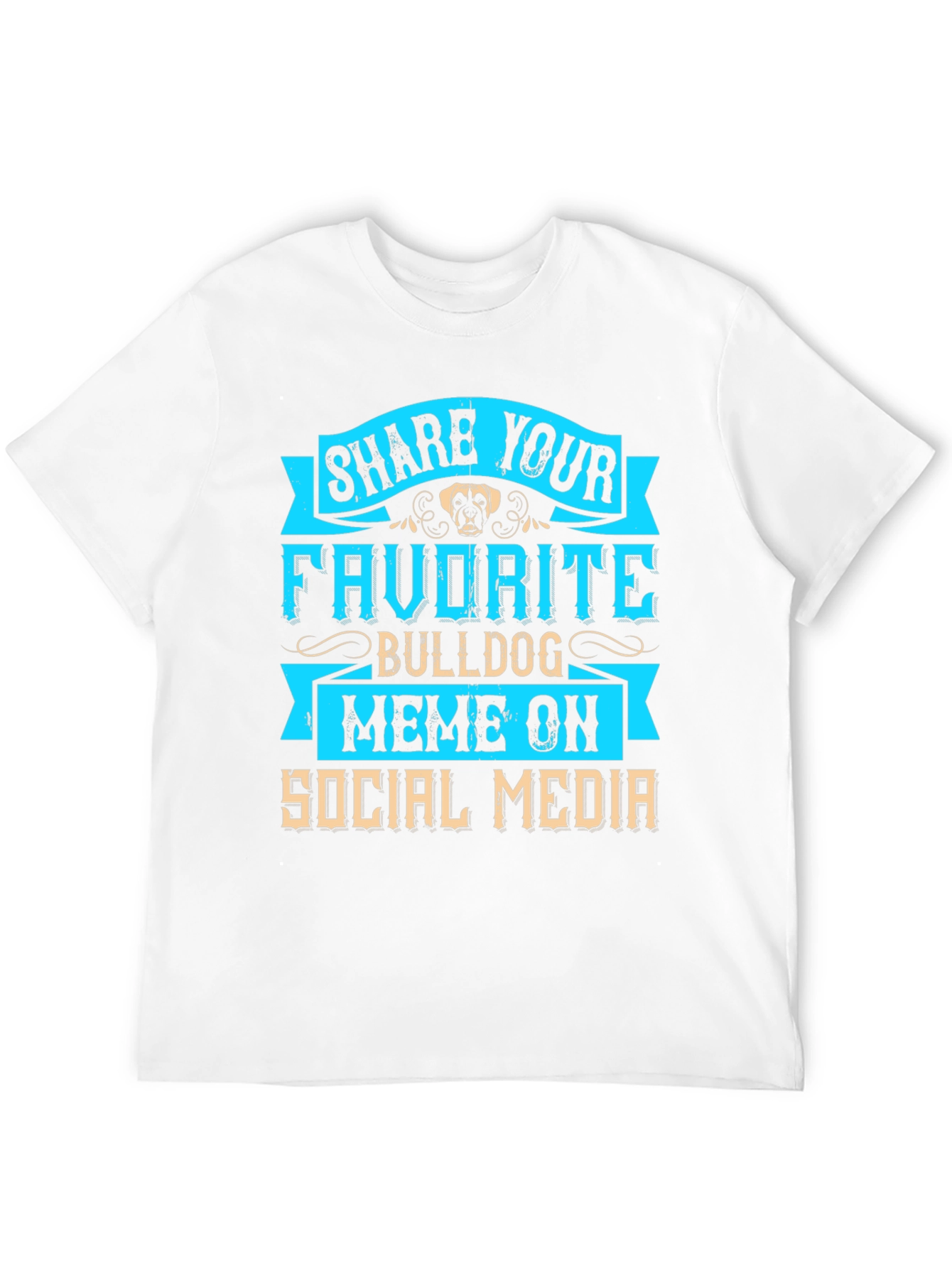 Bulldog Meme Social Media T-Shirt
