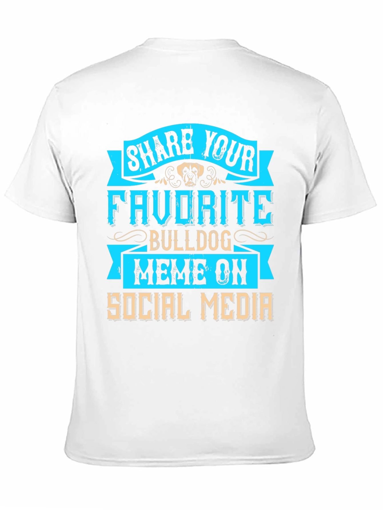 Bulldog Meme Social Media T-Shirt