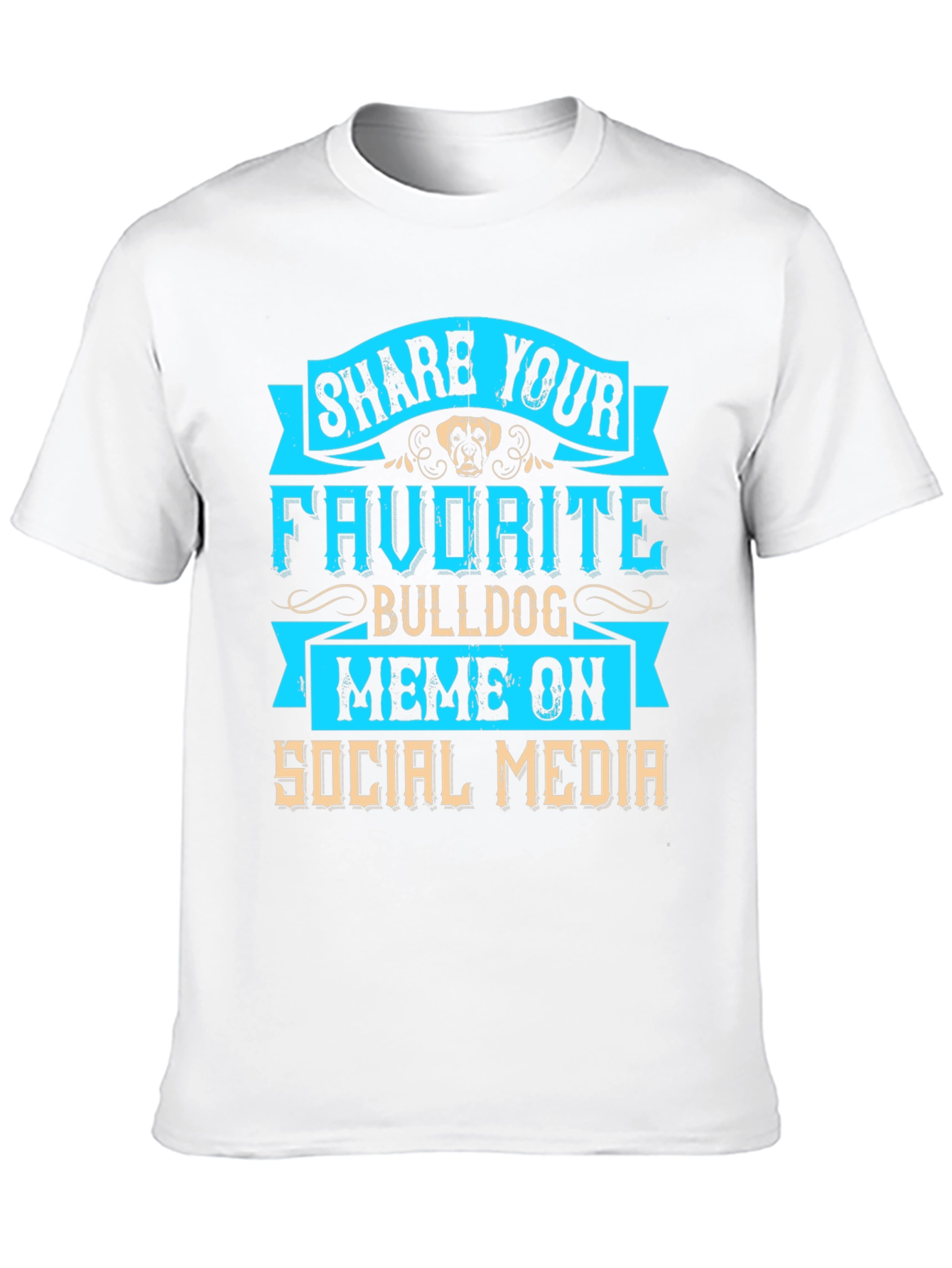 Bulldog Meme Social Media T-Shirt